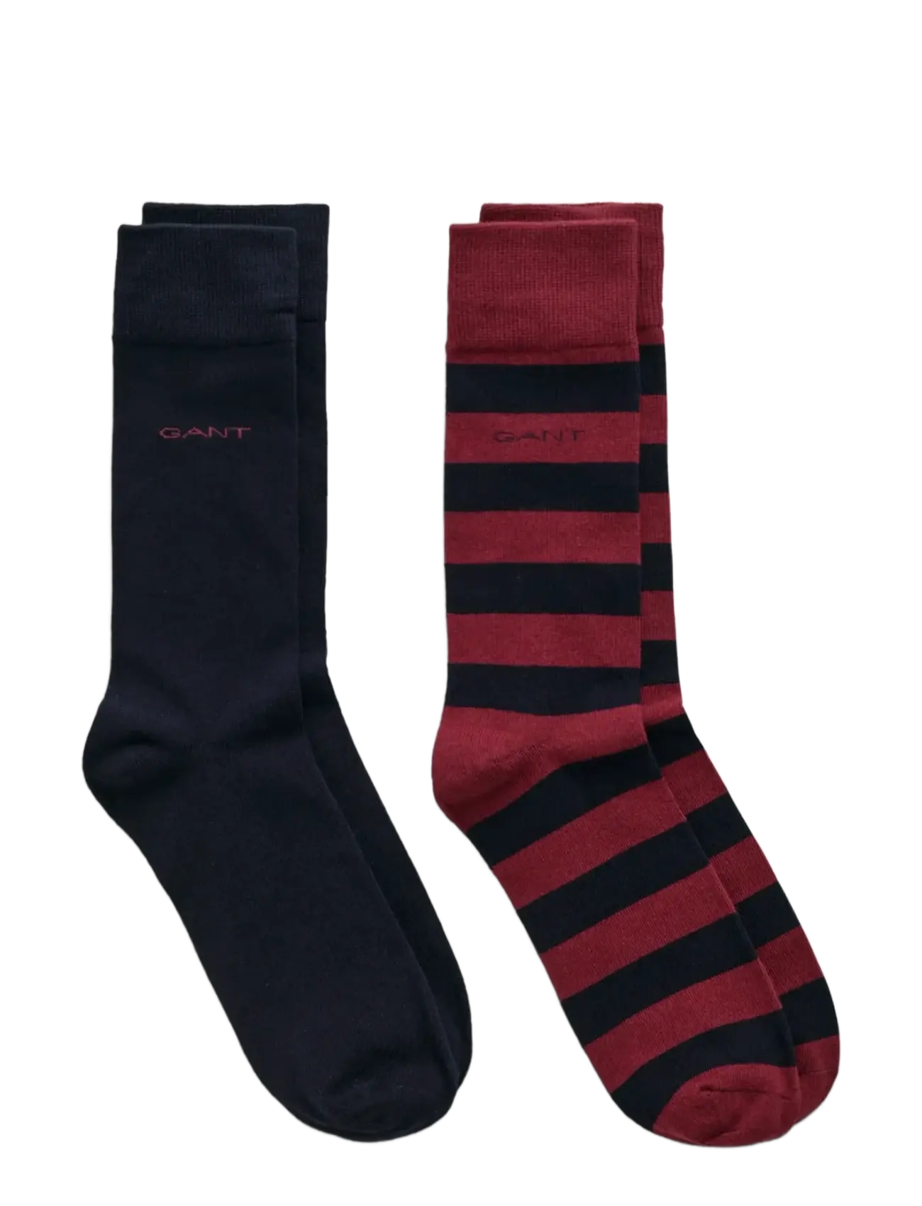 GANT BARSTRIPE AND SOLID SOCKS 2-PACK - Undertøj - PLUMPED RED / multi