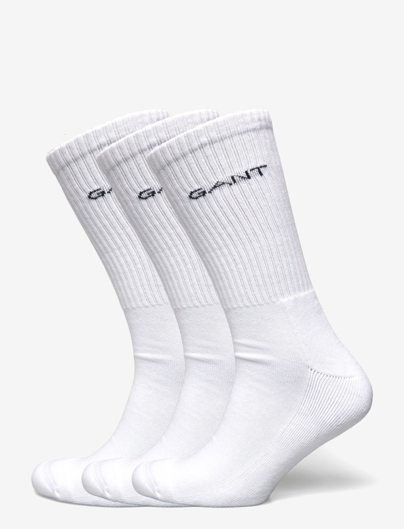 GANT - SPORT SOCKS 3-PACK - vanliga strumpor - white - 0