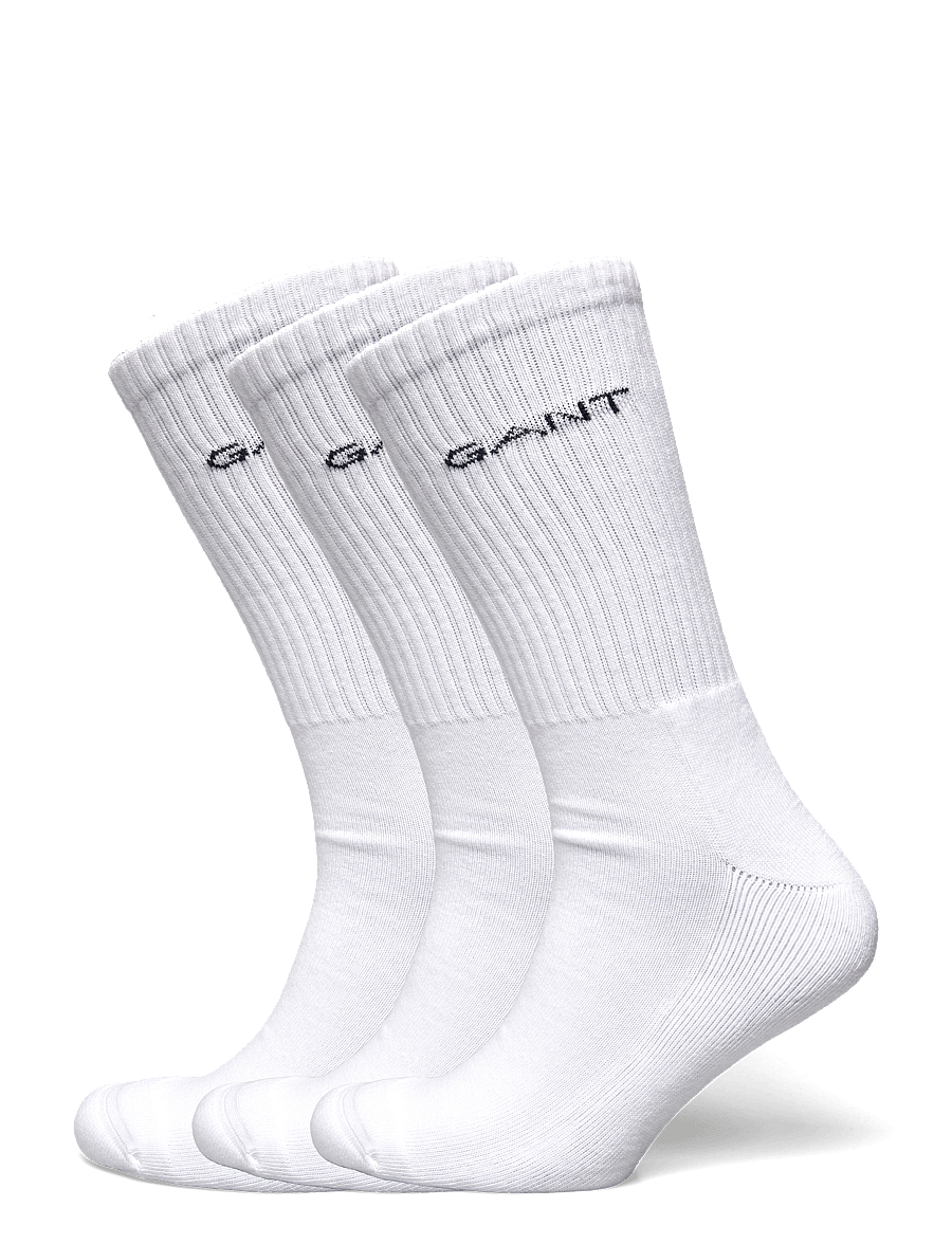 Gant - 3-Pack Sport Socks - vanliga strumpor - white - 0