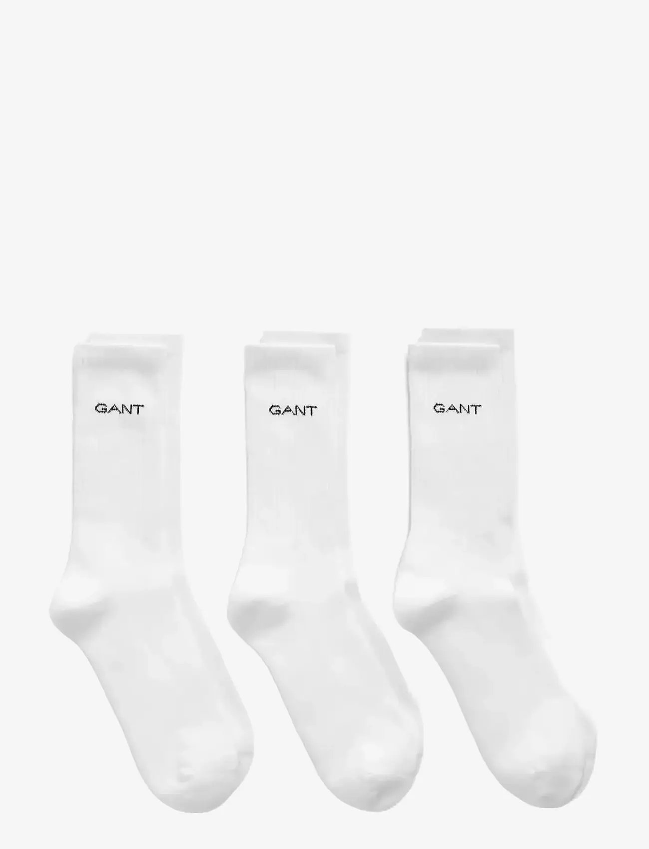 GANT - SPORT SOCKS 3-PACK - vanliga strumpor - white - 1