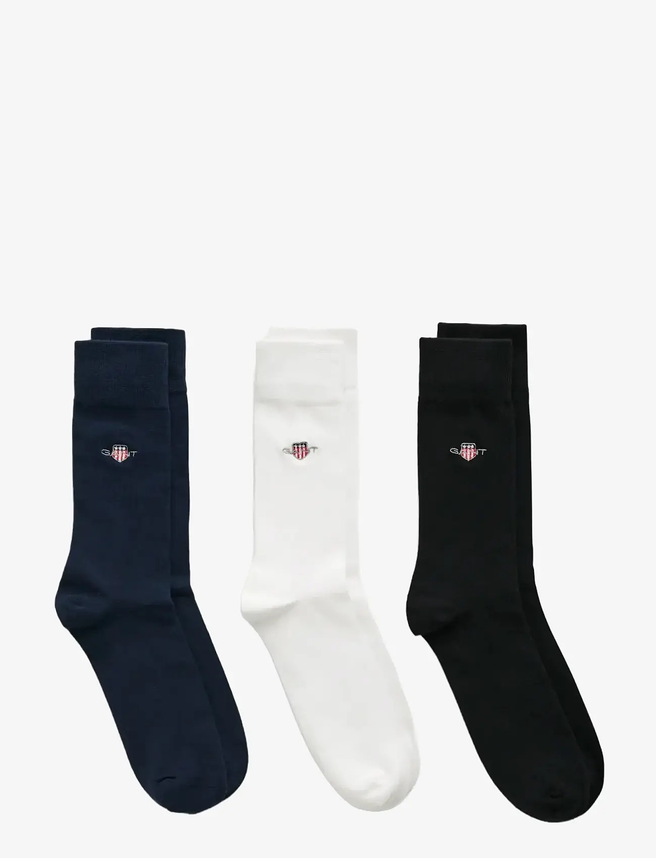 GANT - SHIELD SOCKS 3-PACK - black - 0