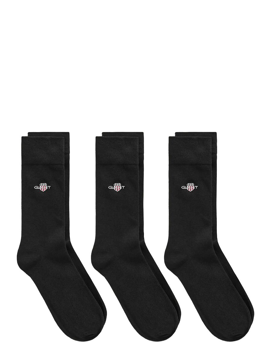 Gant - 3-Pack Shield Socks - tennissocken - ebony black - 0