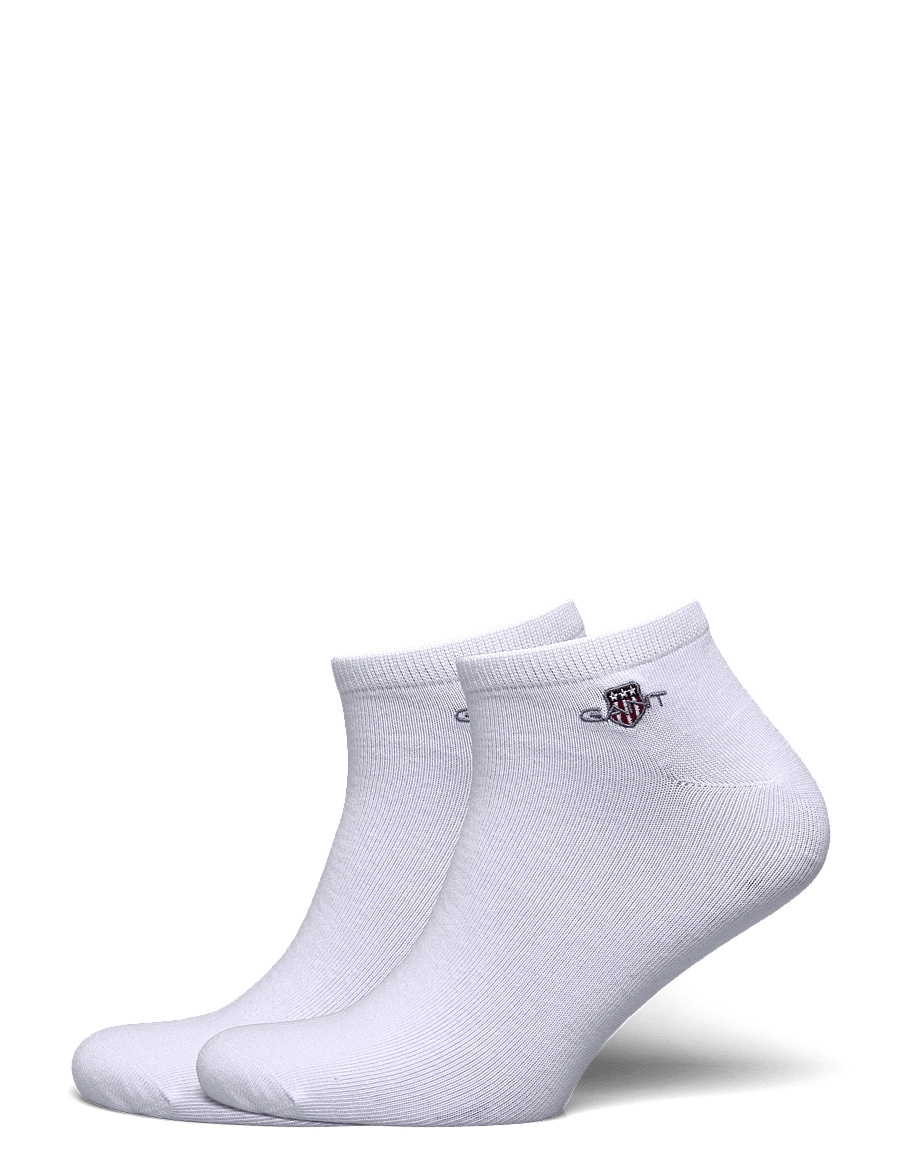Gant - 2-Pack Shield Ankle Socks - zeķu multipaka - white - 0