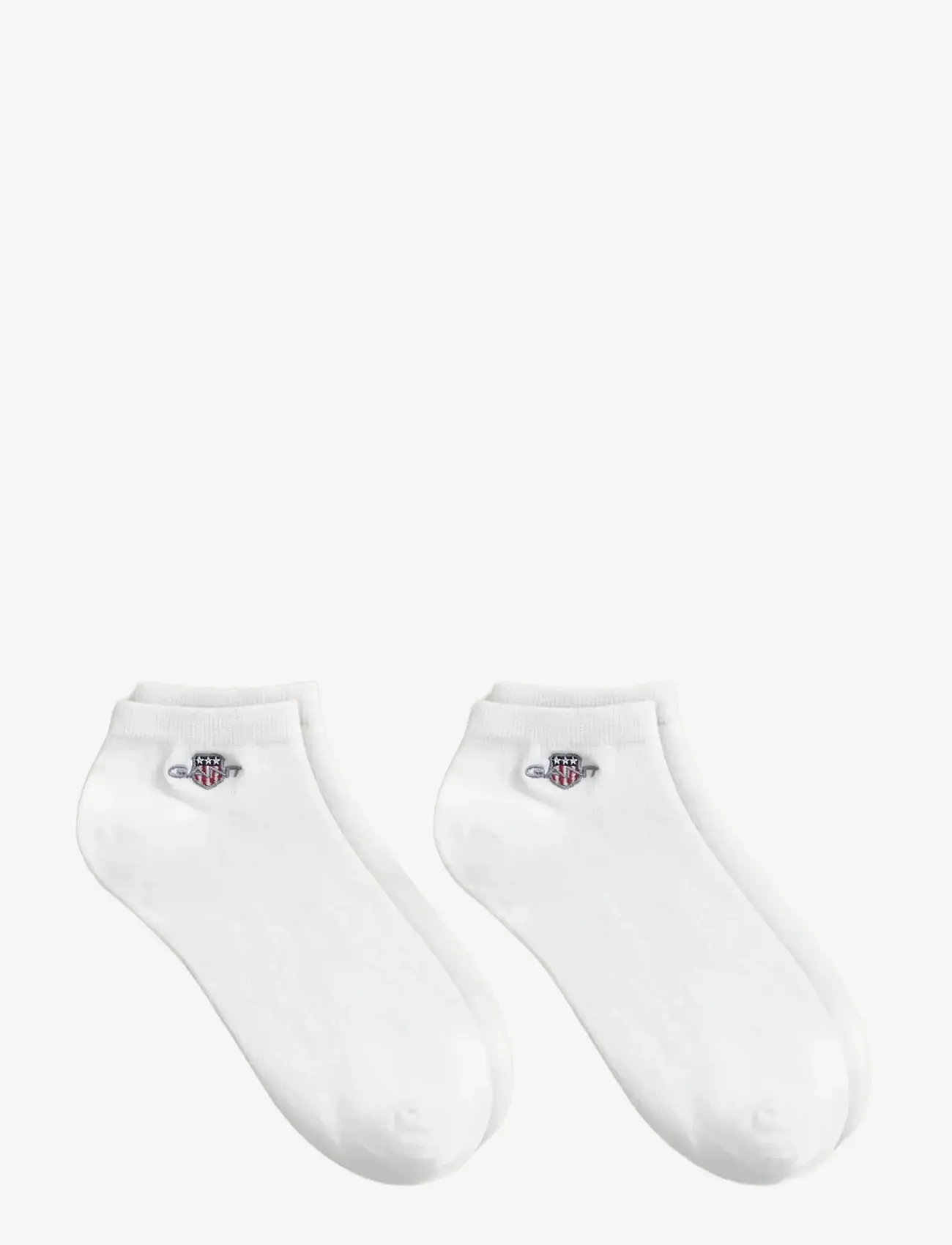 GANT - 2-Pack Shield Ankle Socks - multipack strumpor - white - 1