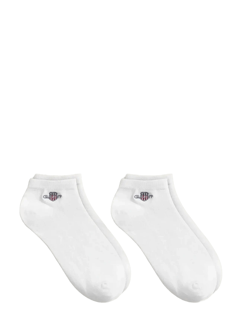 Gant - 2-Pack Shield Ankle Socks - skarpetki w wielopaku - white - 1