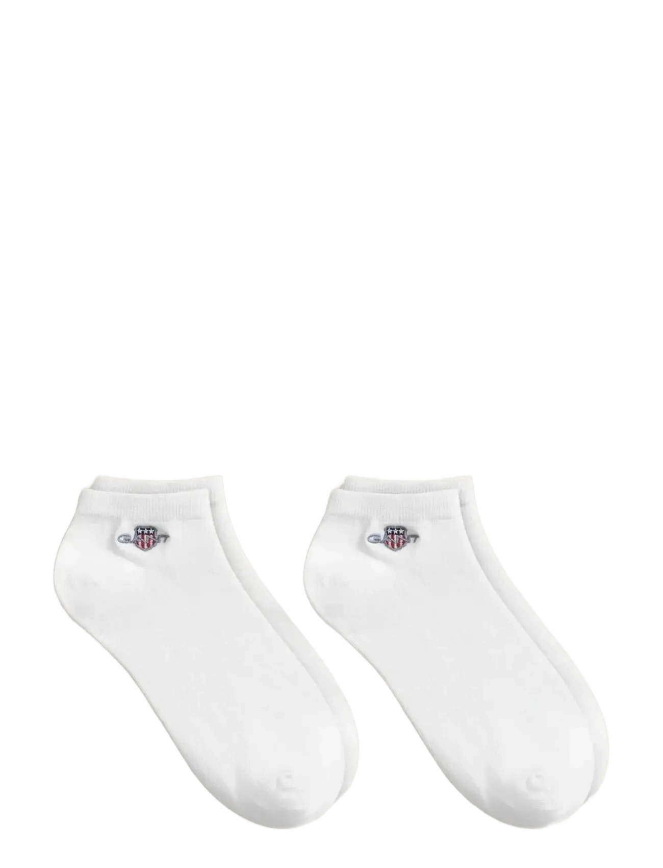 Gant - 2-Pack Shield Ankle Socks - laveste priser - white - 1