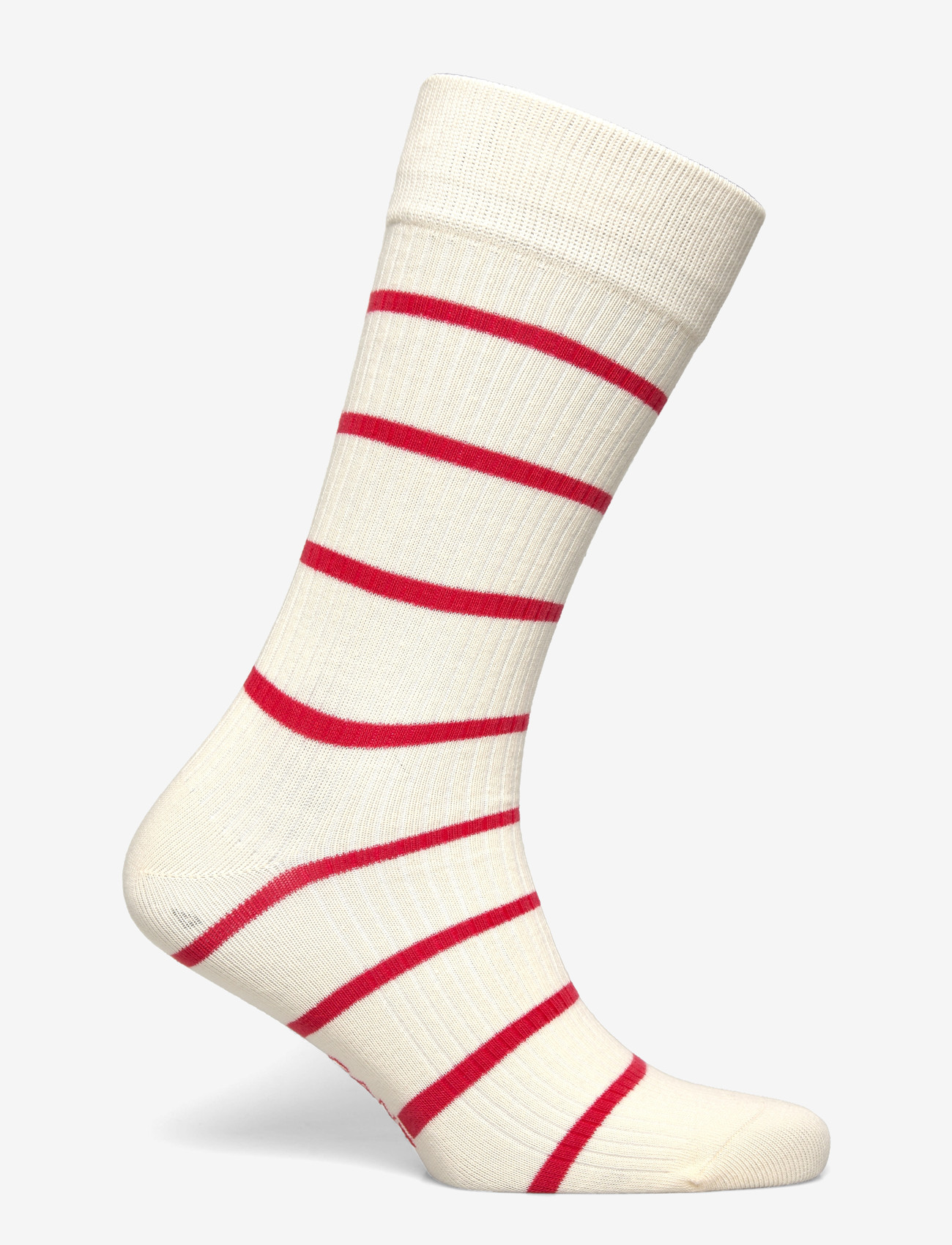 Gant - STRIPED RIB SOCKS - crew-socken - creamed white - 1