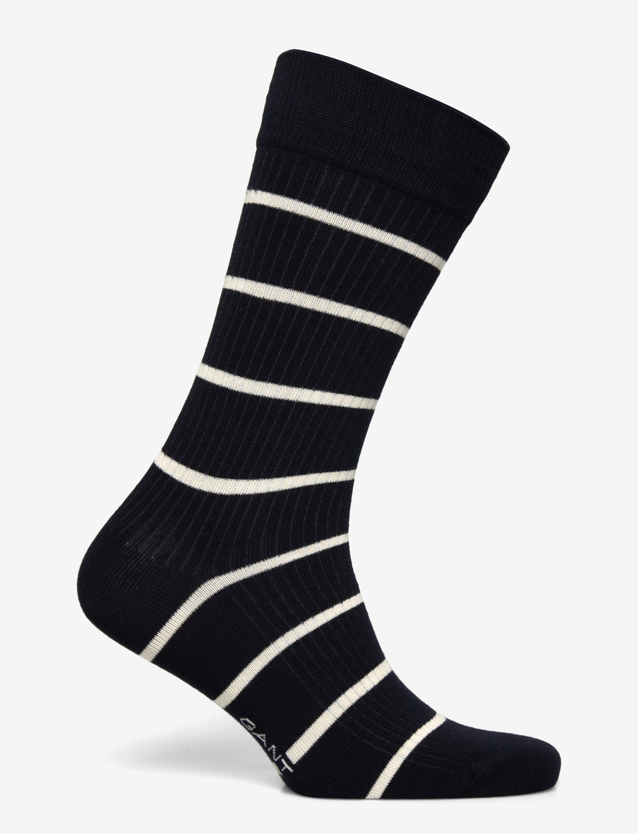 GANT - STRIPED RIB SOCKS - crew-socken - marine - 1