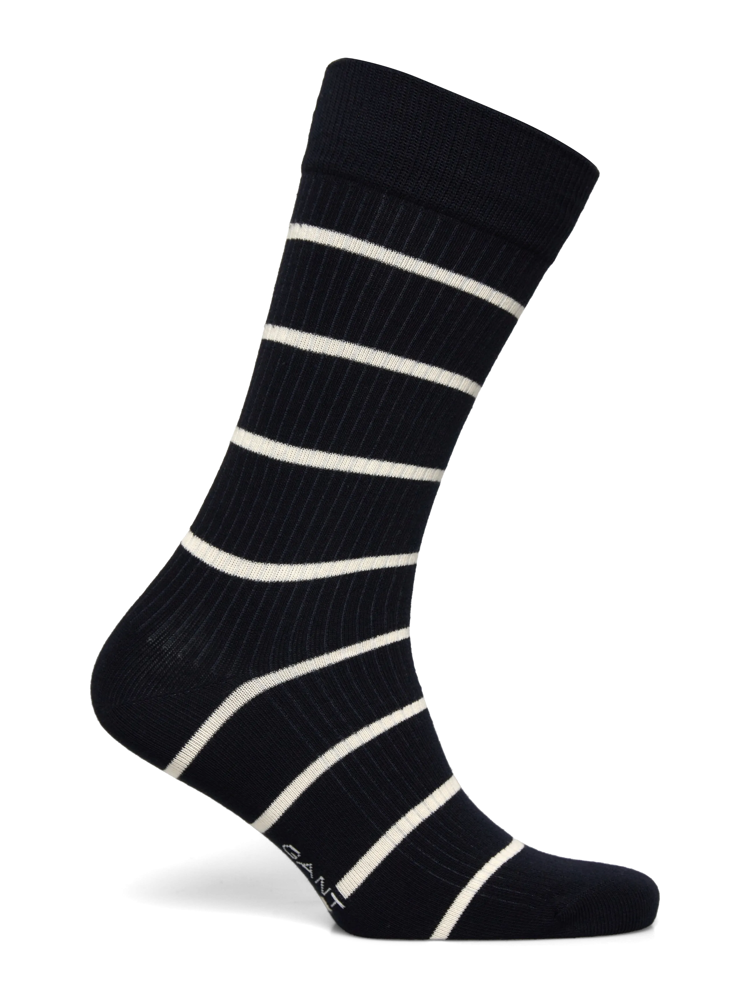 Gant - STRIPED RIB SOCKS - crew socks - marine - 1