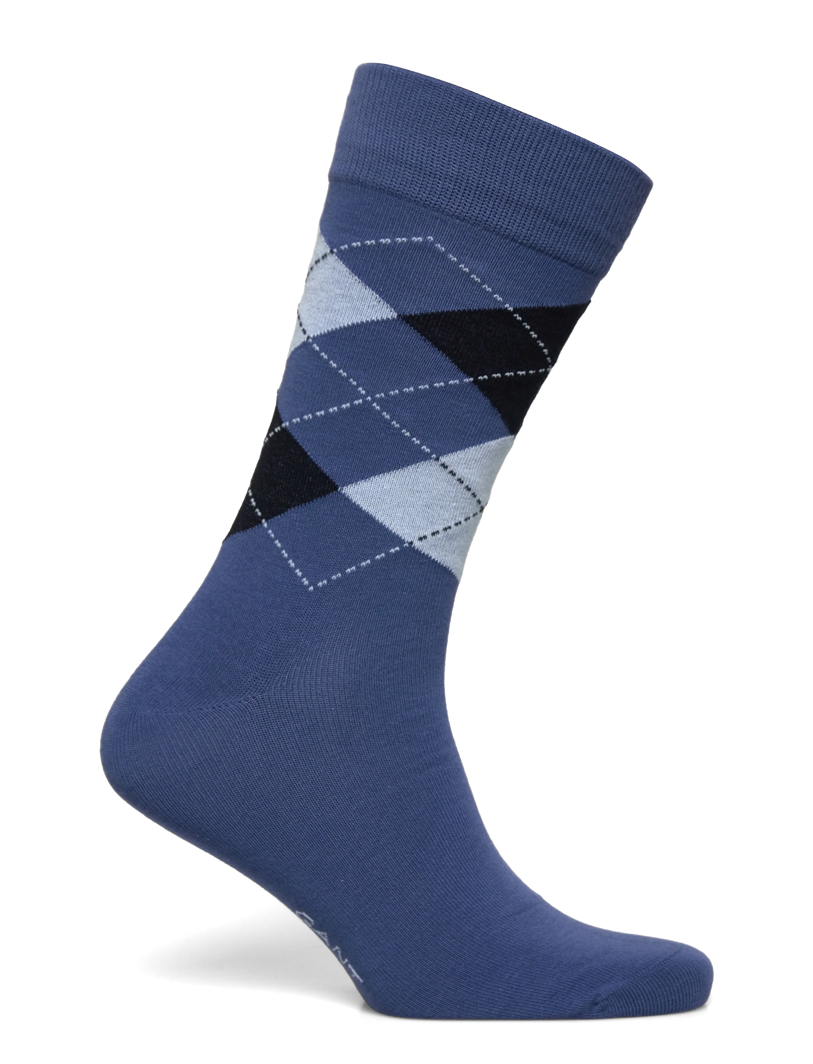 Gant - ARGYLE SOCKS - crew socks - vintage blue - 1