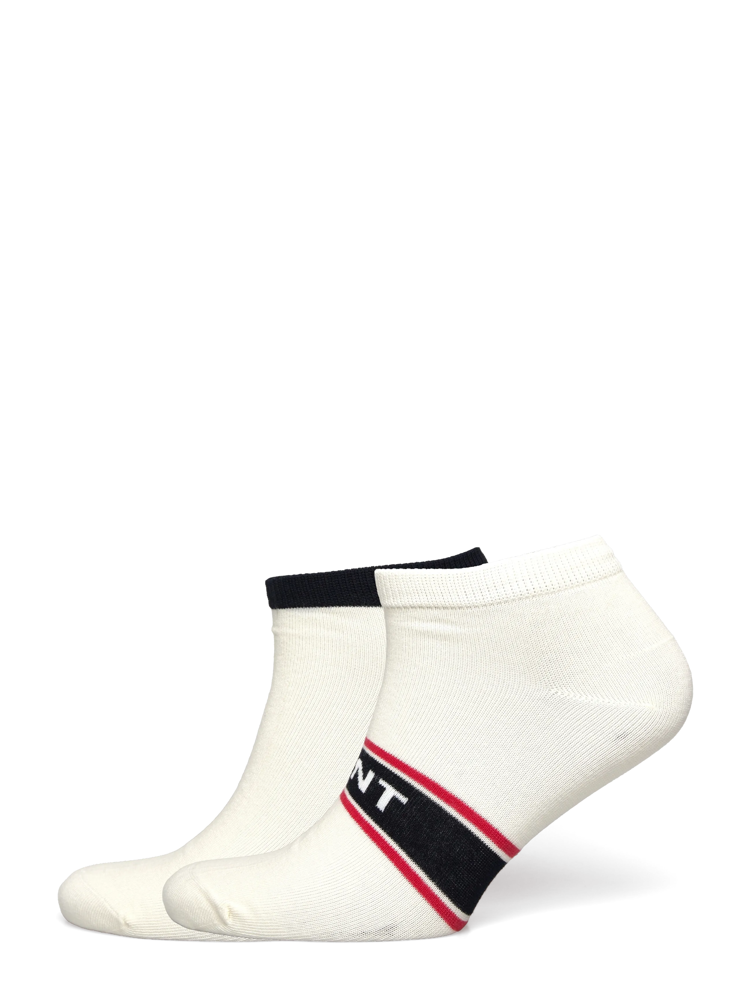 Gant Ankle Socks 2-Pack, 40-42, Cream, Sokker > Ankelstrømper, Herre