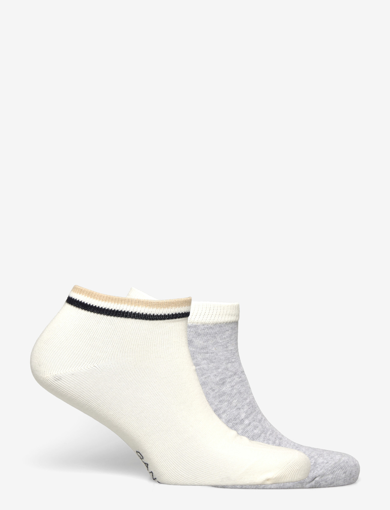 Gant - ANKLE SOCKS 2-PACK - lühikesed sokid - light grey melange - 1