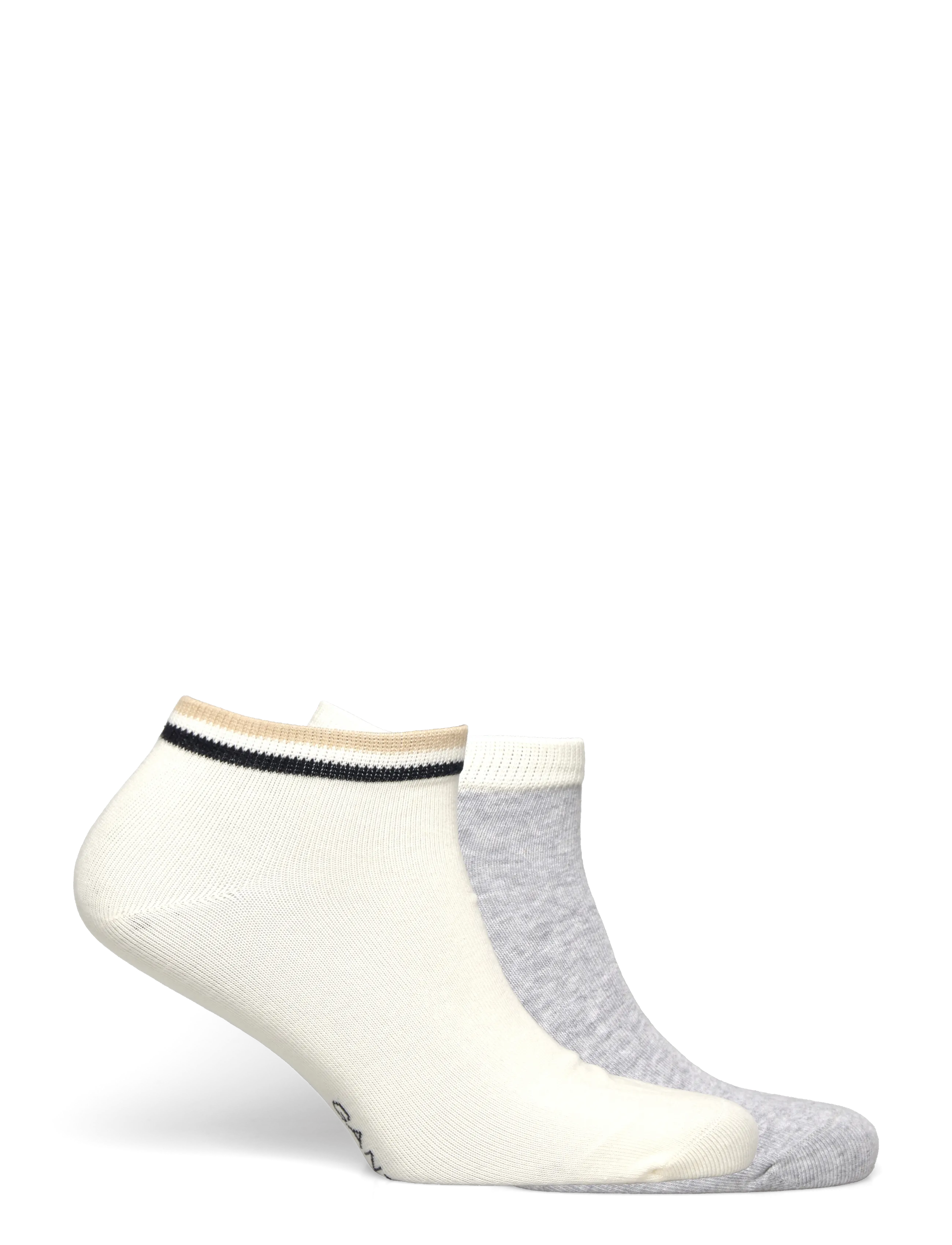 Gant - ANKLE SOCKS 2-PACK - ankelstrumpor - light grey melange - 1