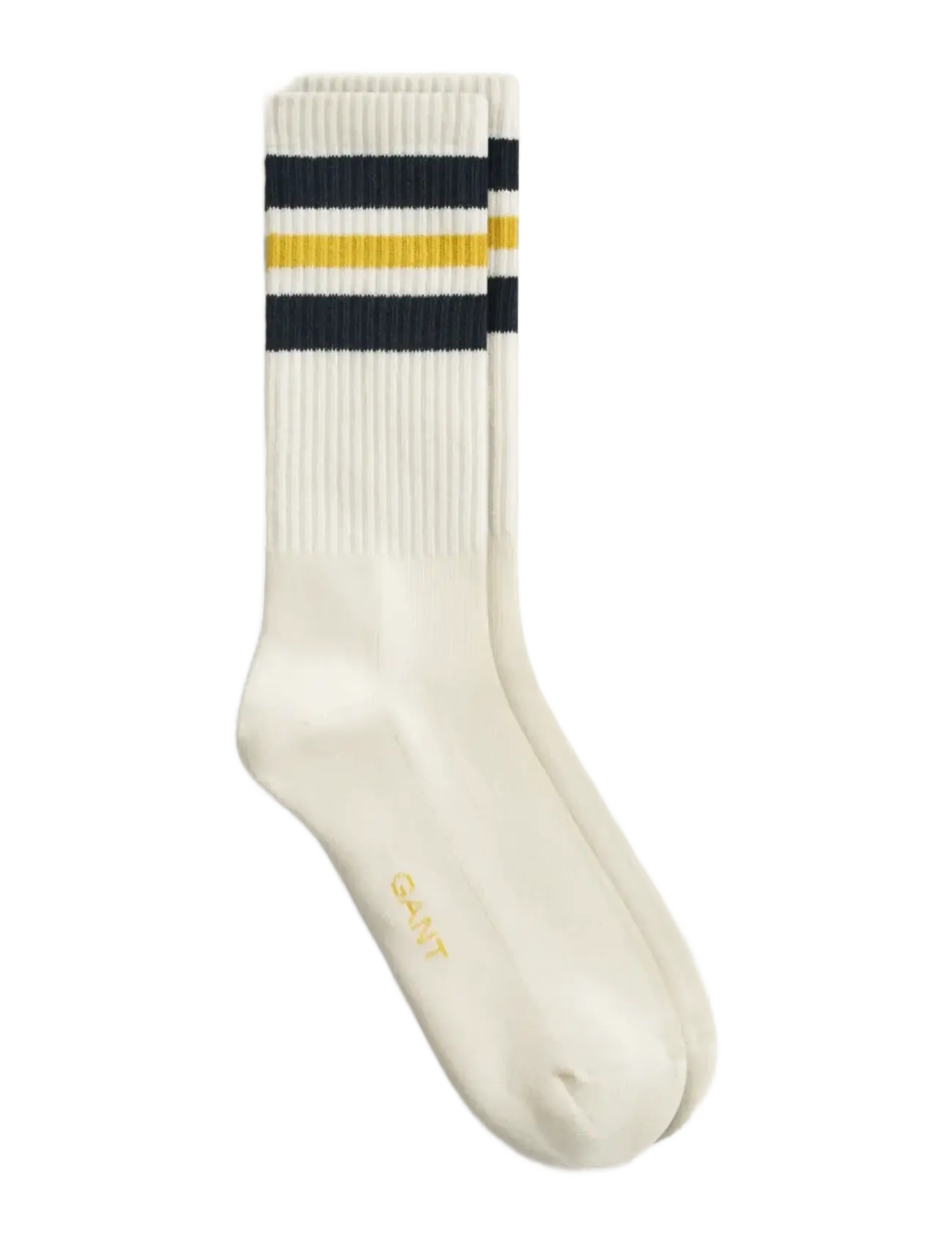GANT STRIPE SPORT SOCKS - Sokid - MARINE / cream