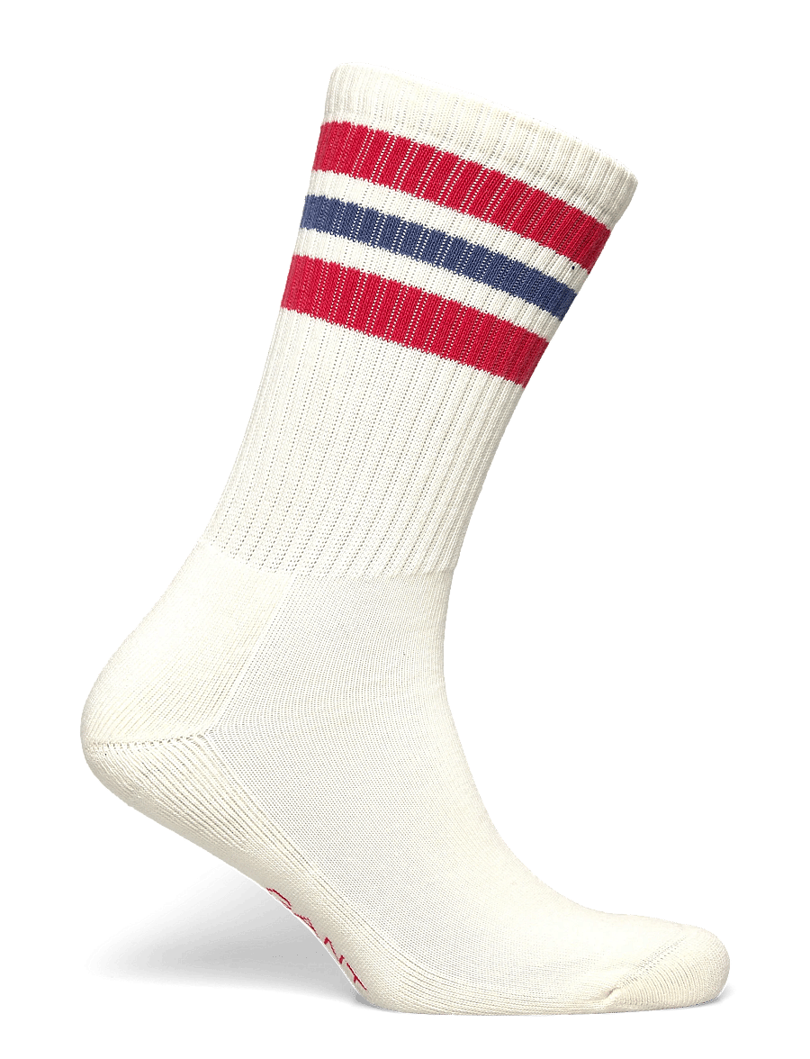 Gant - STRIPE SPORT SOCKS - strümpfe - rose red - 1