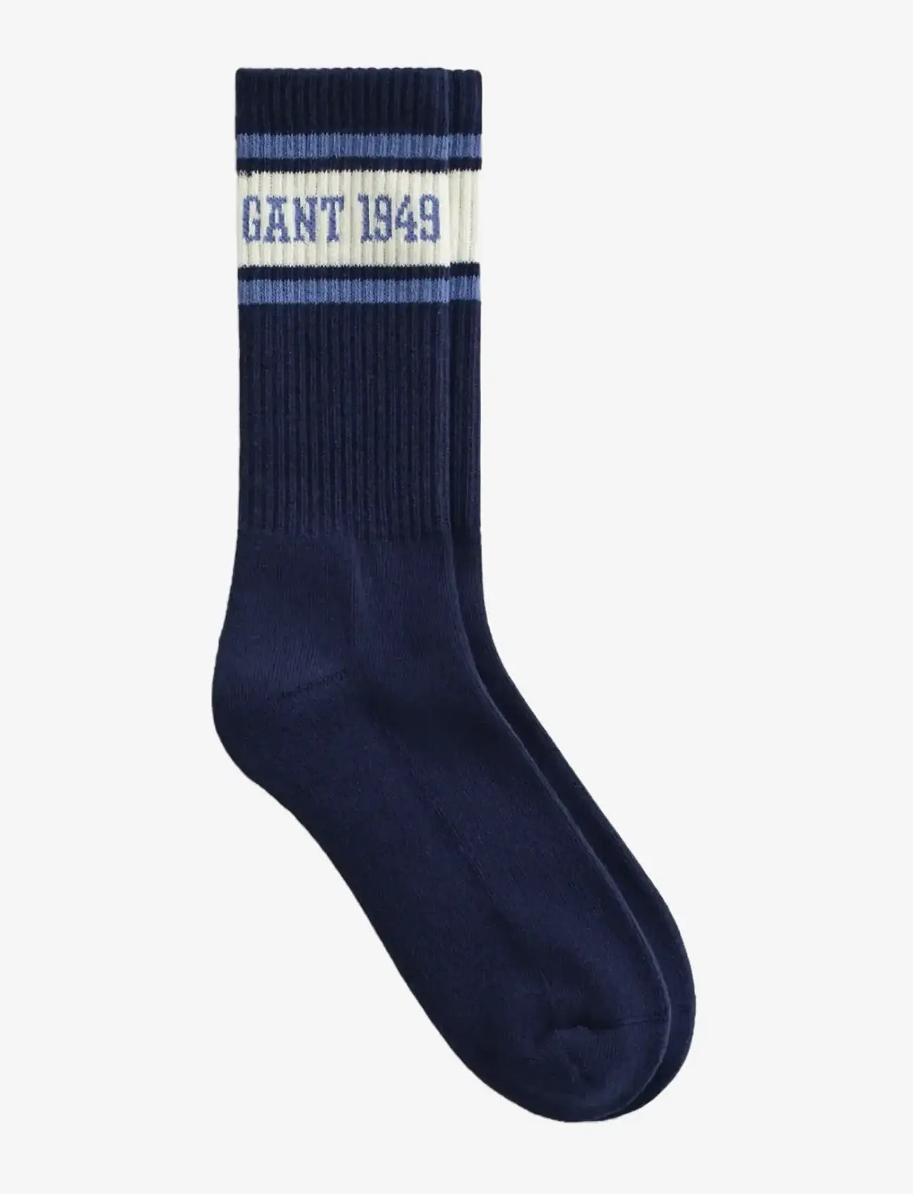 GANT - LOGO STRIPE SPORT SOCKS - crew-socken - classic blue - 0