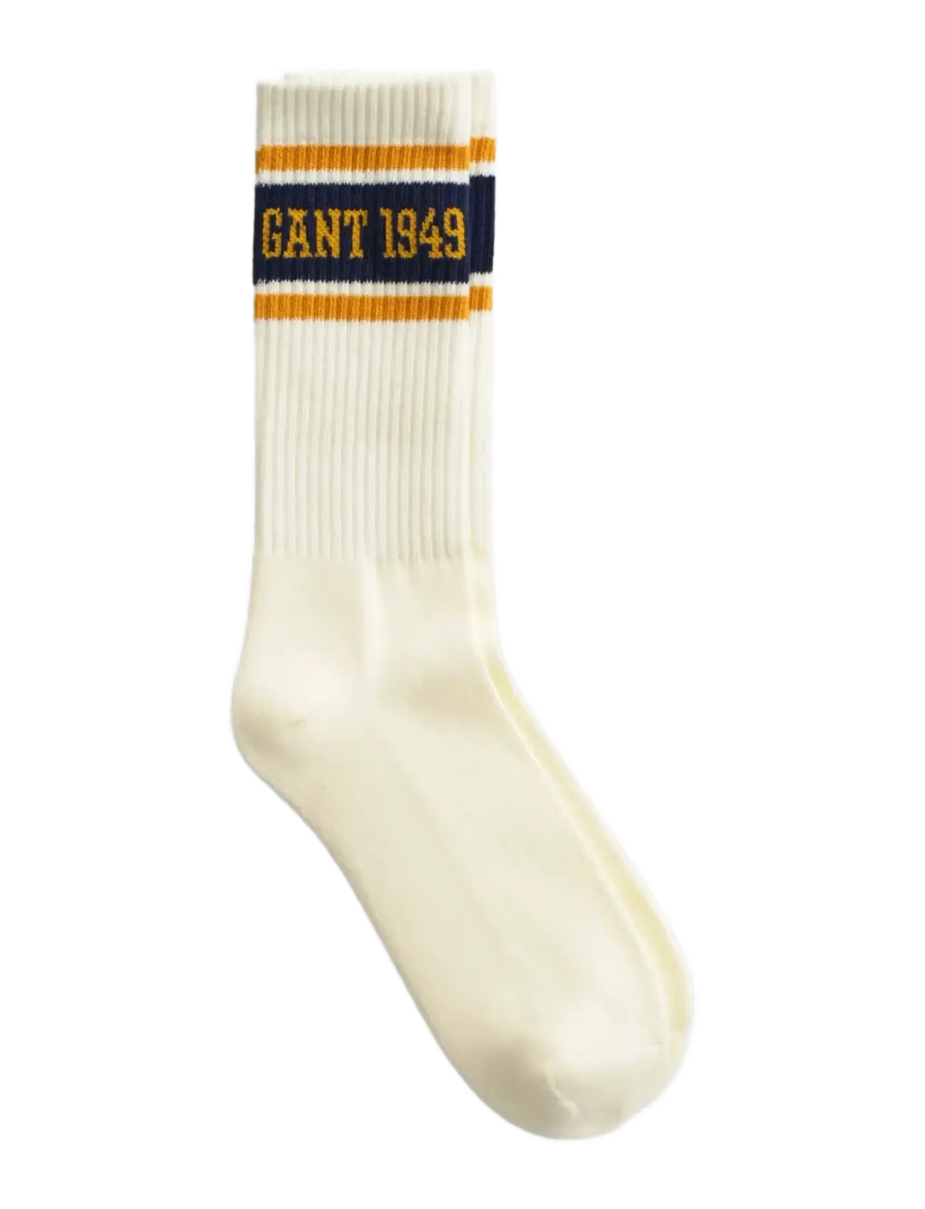LOGO STRIPE SPORT SOCKS - CREAM