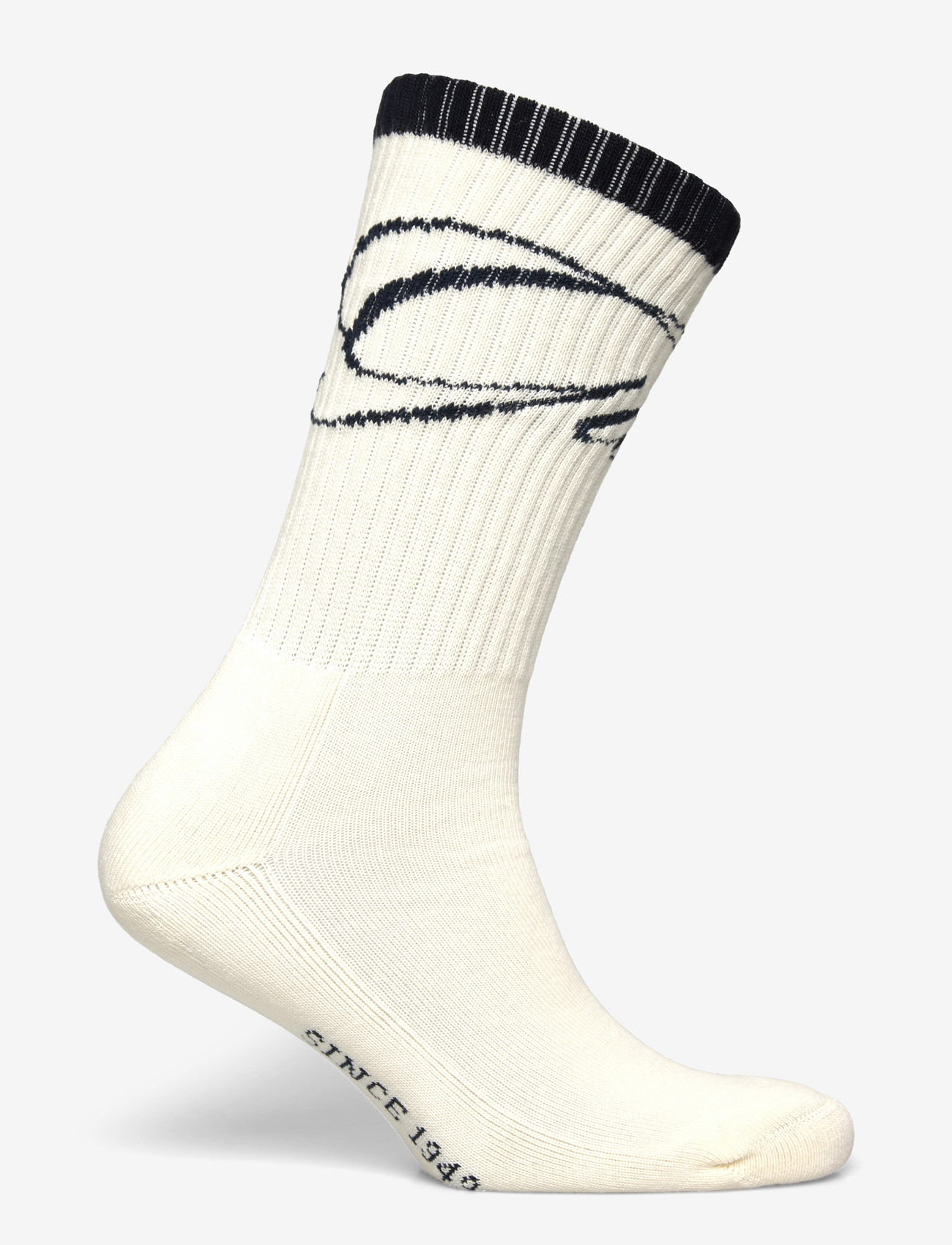 Gant - SCRIPT INTARSIA SPORT SOCKS - strümpfe - eggshell - 1
