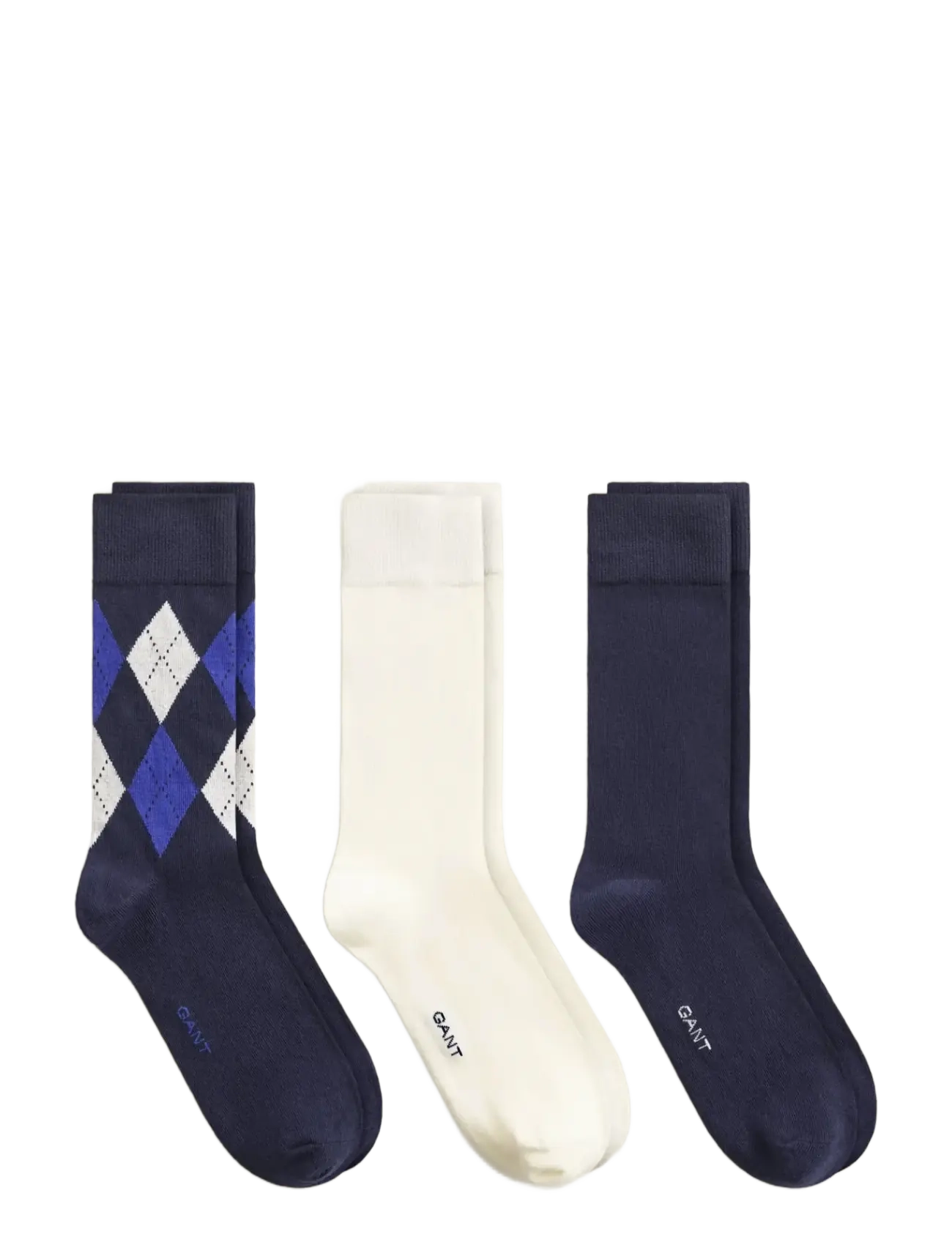 Gant ARGYLE SOCKS 3-PACK - Achetez par style - EVENING BLUE / navy