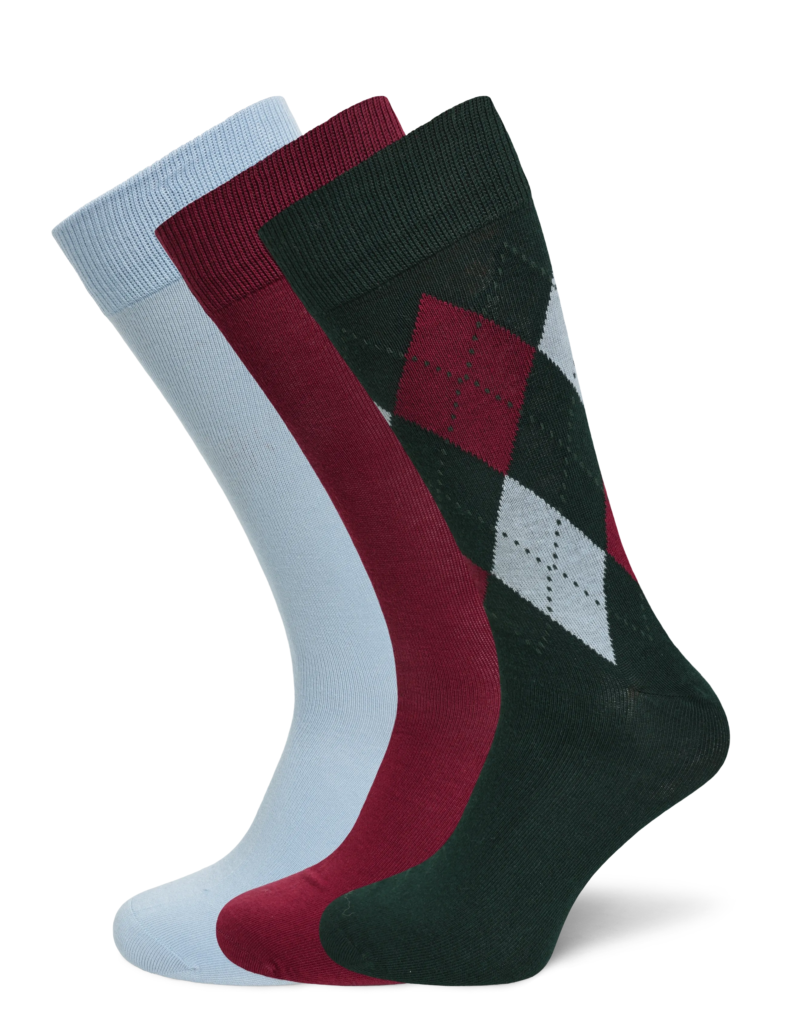 Gant ARGYLE SOCKS 3-PACK - Nach Anlass kaufen - TARTAN GREEN / green