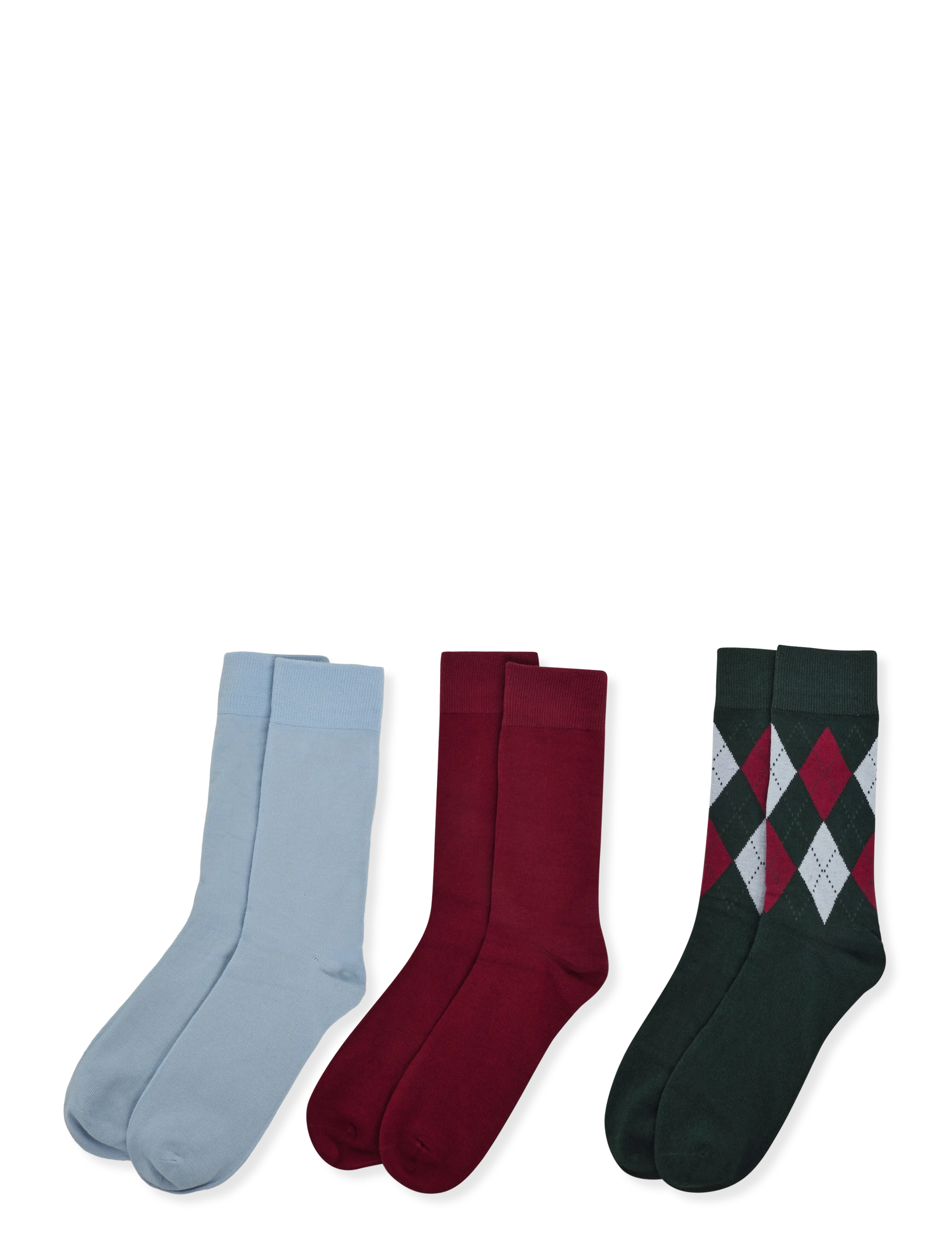 Gant - ARGYLE SOCKS 3-PACK - tennissocken - tartan green - 1