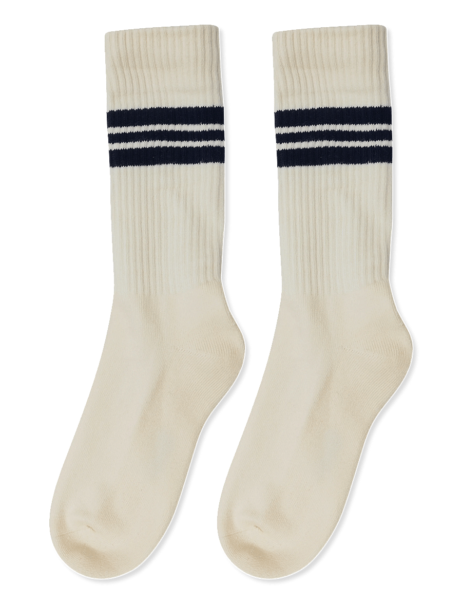 Gant - STRIPED SPORT SOCKS - tennissocken - cream - 1