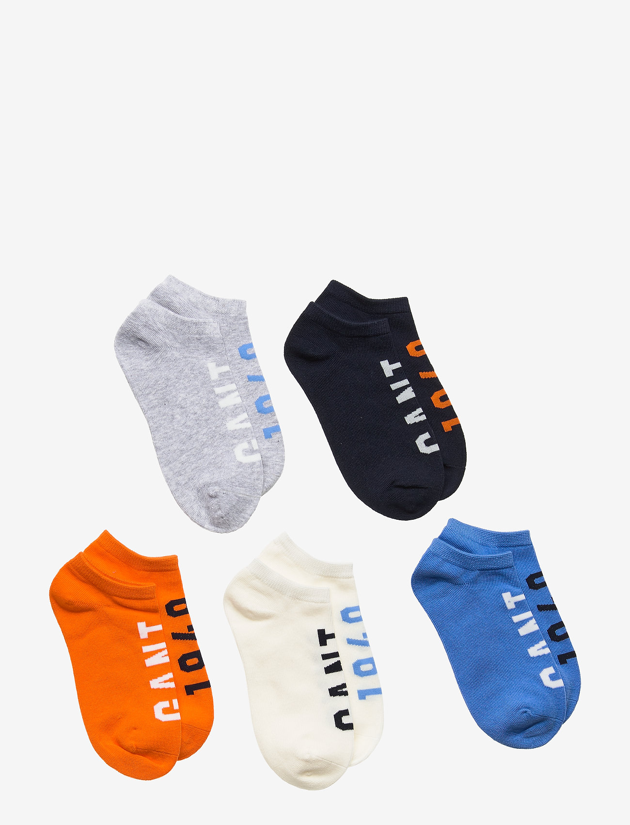 GANT - D1. GANT 5-PACK SNEAKER SOCKS - sunny orange - 0