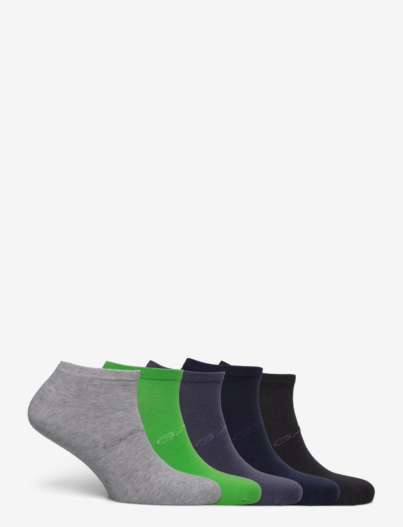 GANT - TONAL LOGO SNEAKER SOCKS 5-PACK - slime green - 1