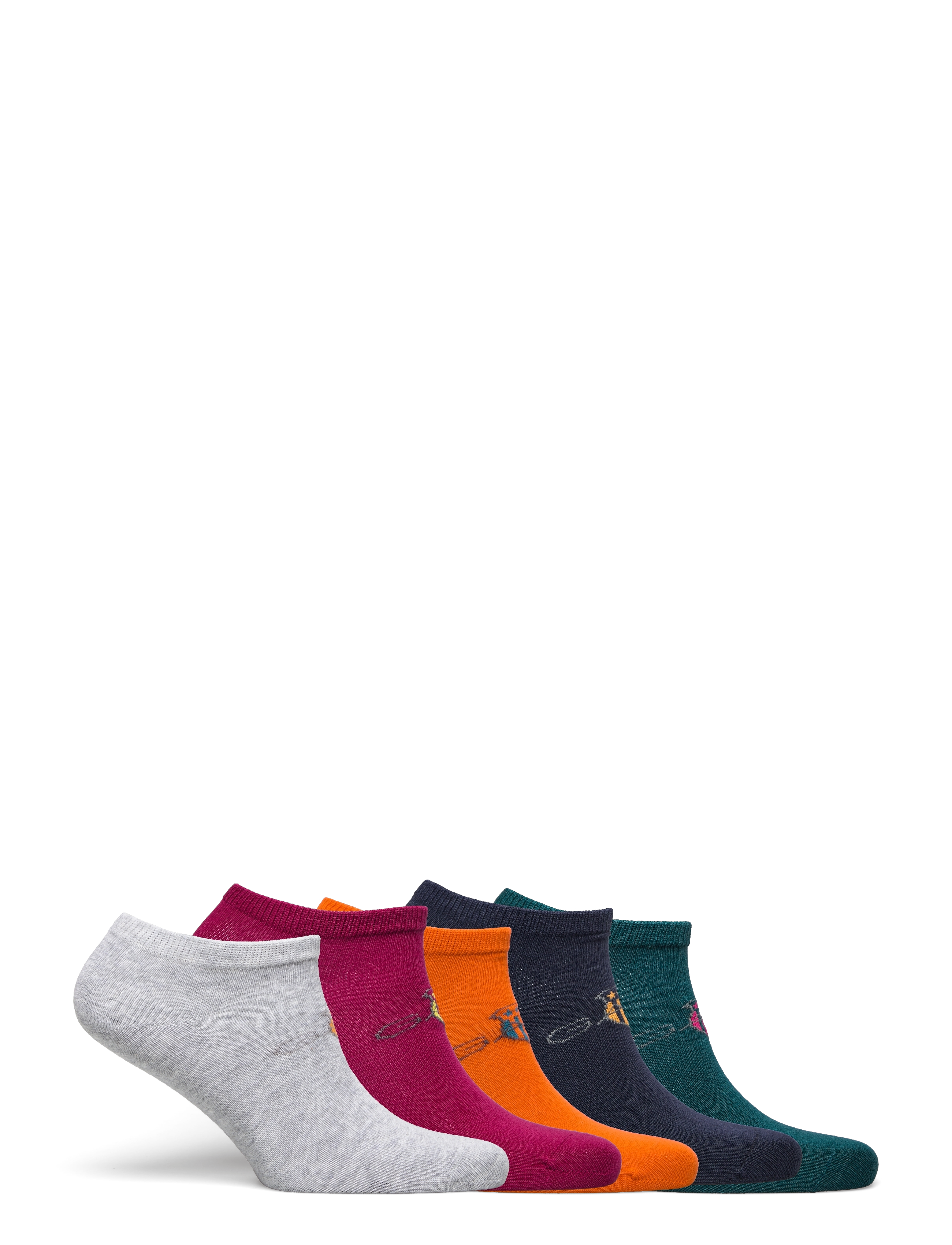 GANT - CONTRAST ARCHIVE SHIELD SOCKS 5-P - vivid orange - 1