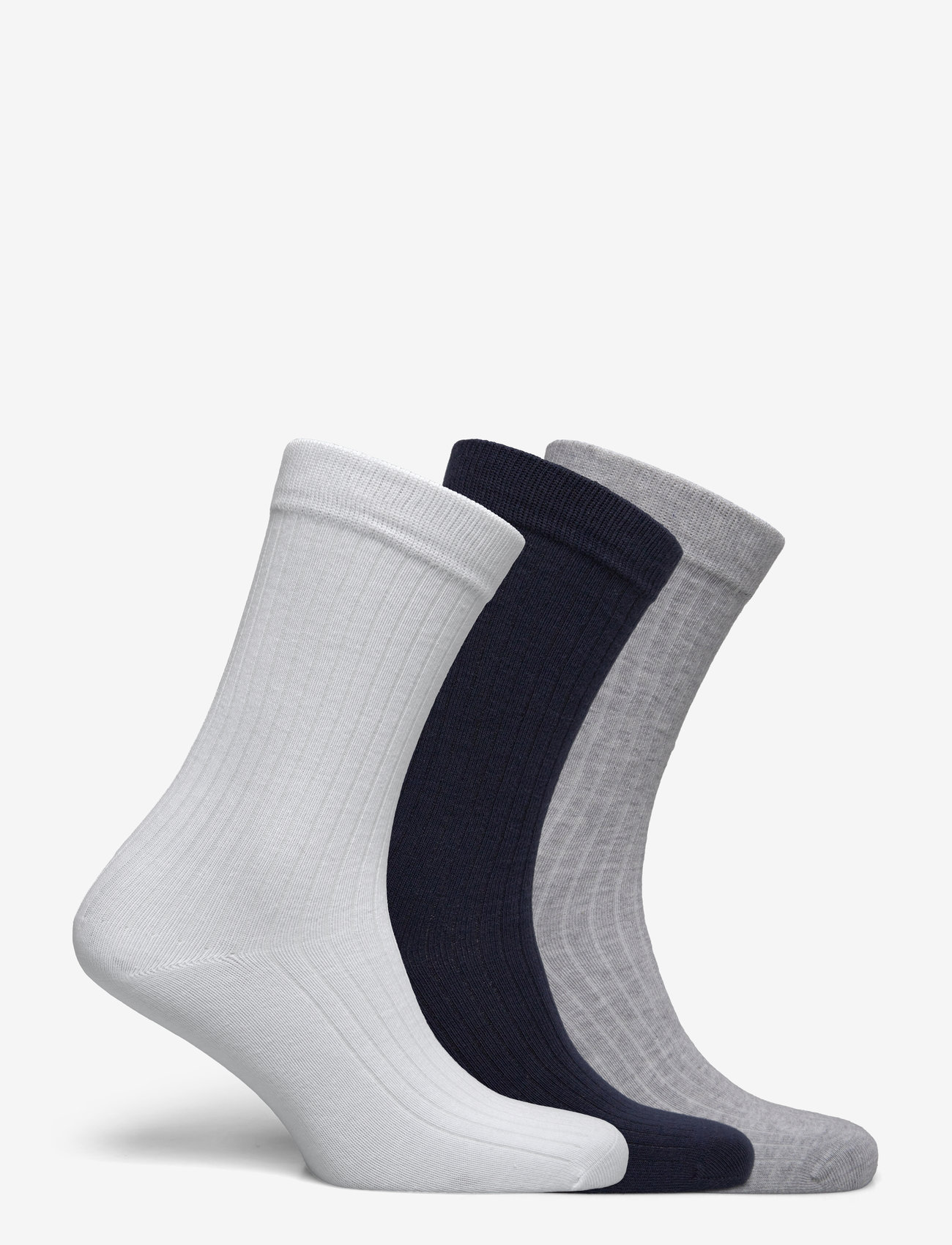 GANT - TONAL LOGO RIB SOCKS 3-PACK - evening blue - 1