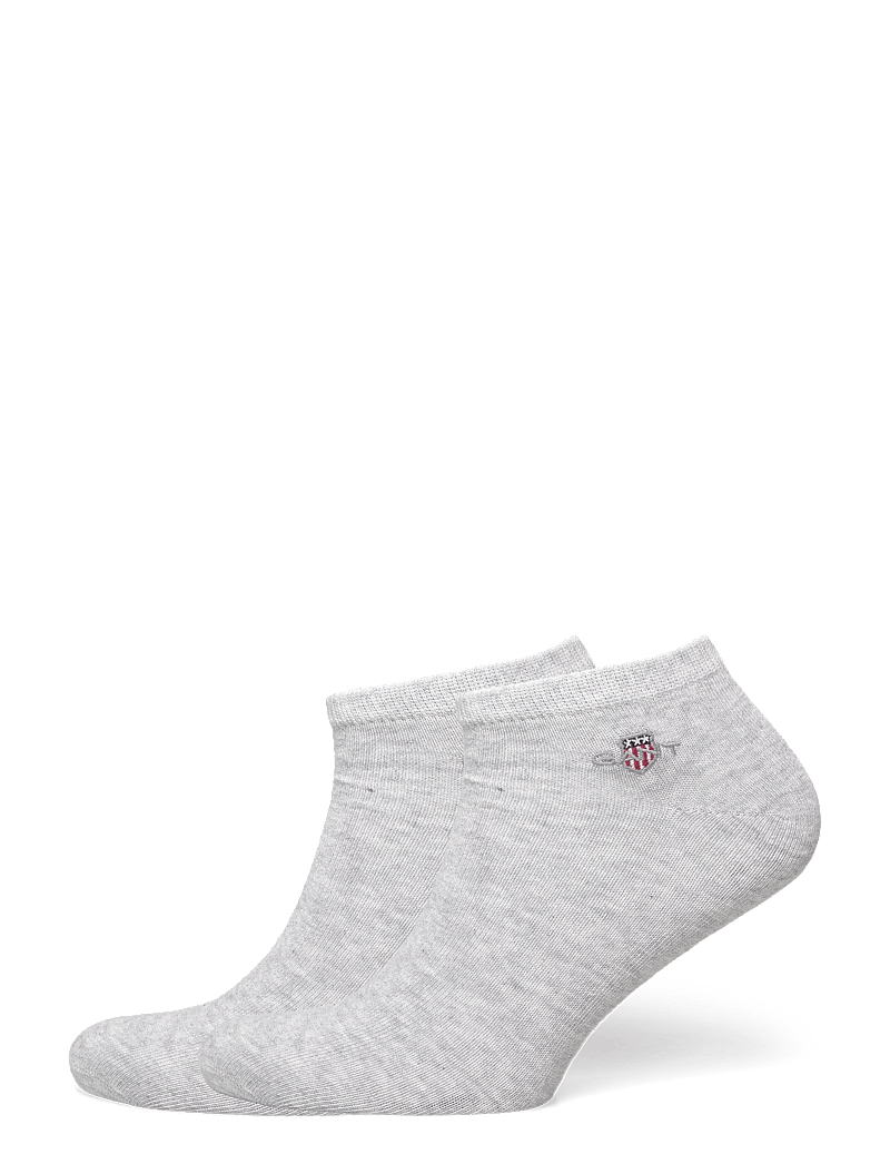 GANT - SHIELD SNEAKER SOCKS 2-PACK - strømper - light grey melange - 0