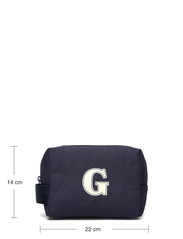 GANT - G BADGE WASH BAG - toiletry bags - marine - 5