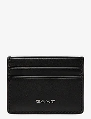 GANT - LEATHER CARD HOLDER - card holders - black - 0
