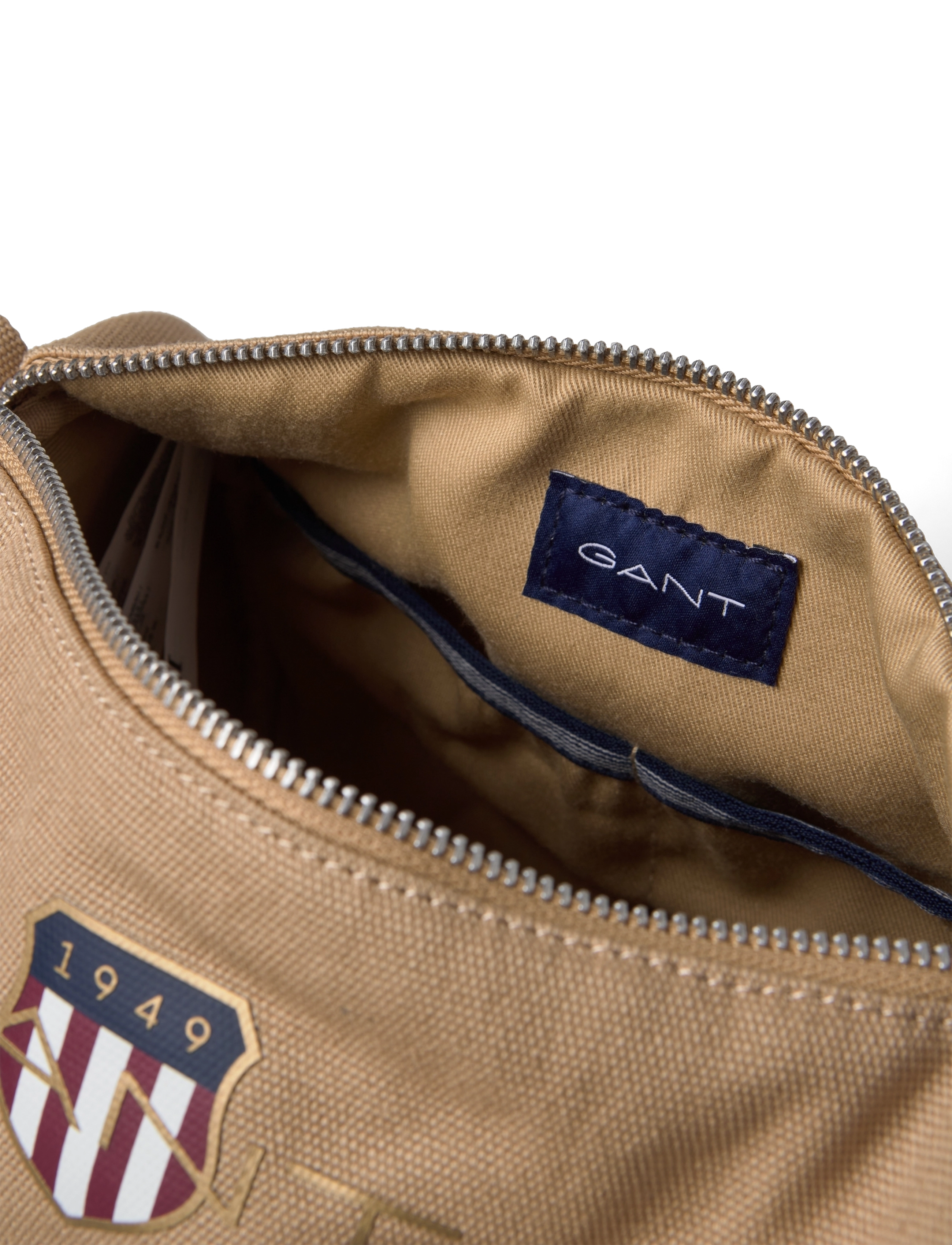 GANT - D1. ARCHIVE SHIELD WASH BAG - dark khaki - 3