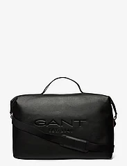 GANT - UNISEX. SLOUCHY LEATHER BAG - weekend bags - black - 0
