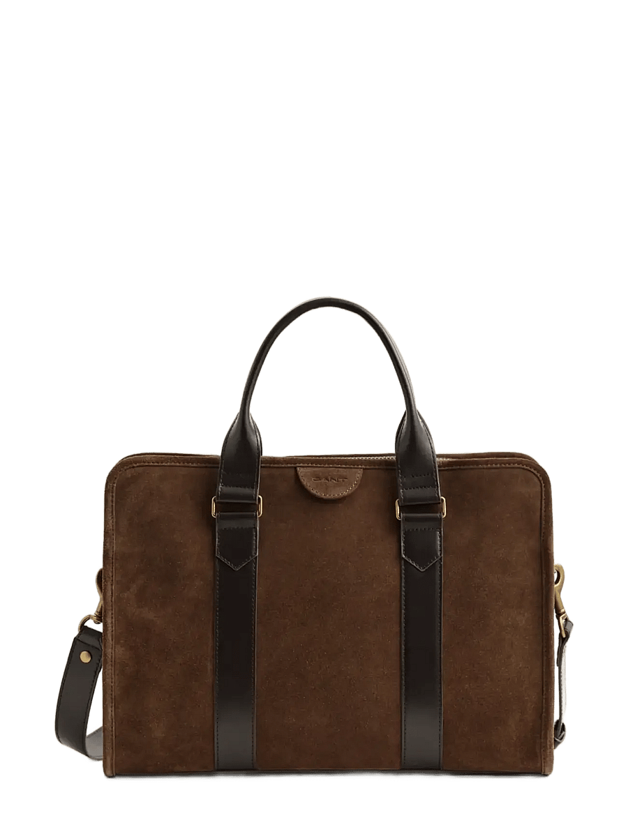 Gant - SUEDE COMMUTER BAG - nach anlass kaufen - soil brown - 0