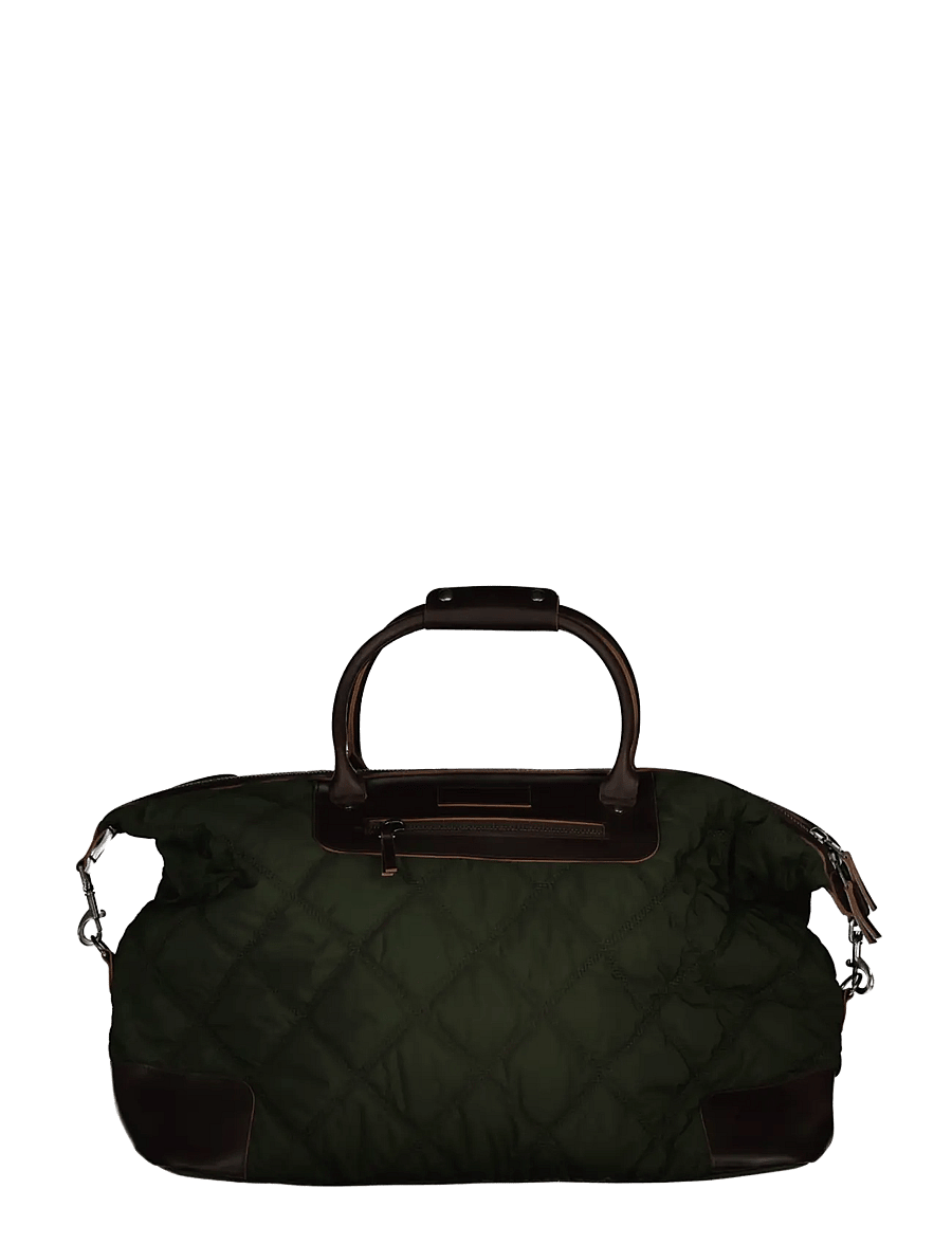 Gant - QUILTED DUFFLE BAG - duffelväskor - dark moss green - 0