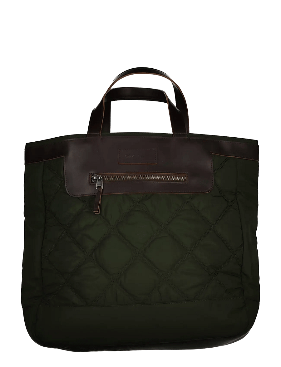 Gant - QUILTED TOTE BAG - shoppa efter tillfälle - dark moss green - 0
