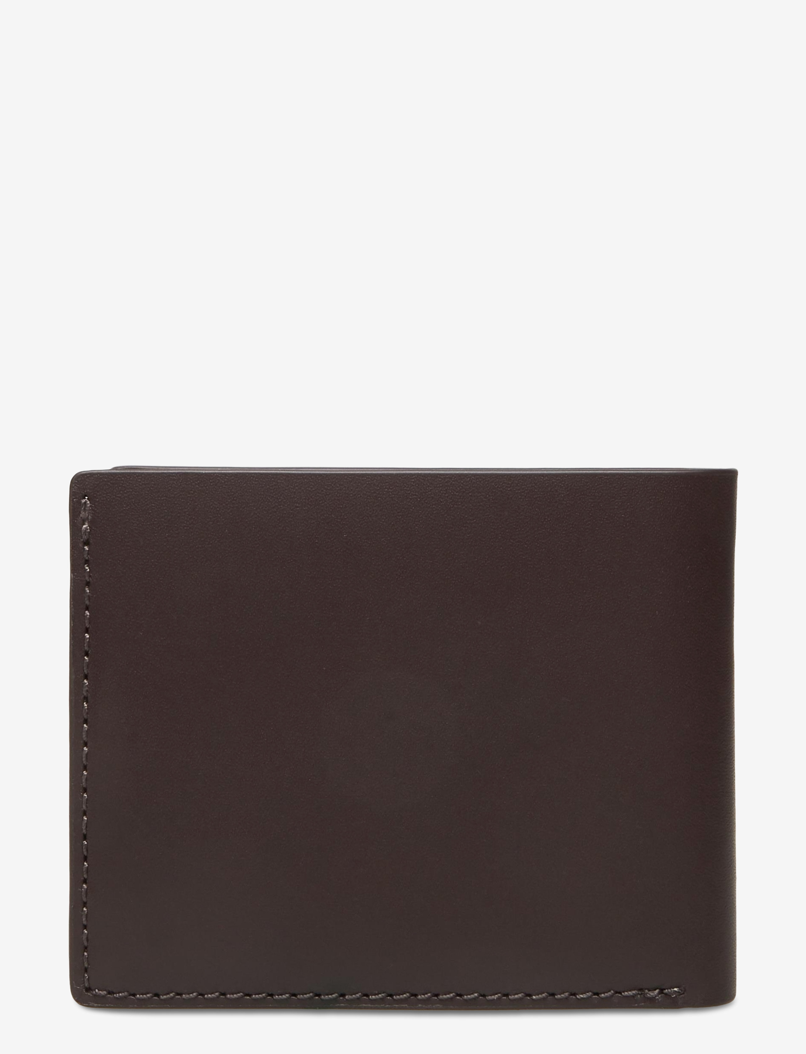 GANT - D1. LEATHER WALLET - black coffee - 1