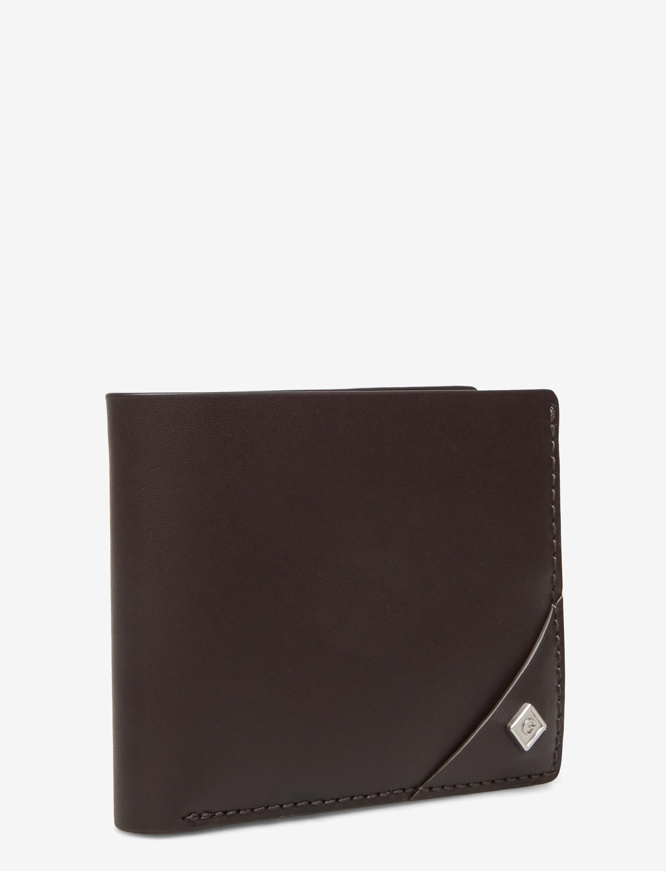 GANT - D1. LEATHER WALLET - black coffee - 2