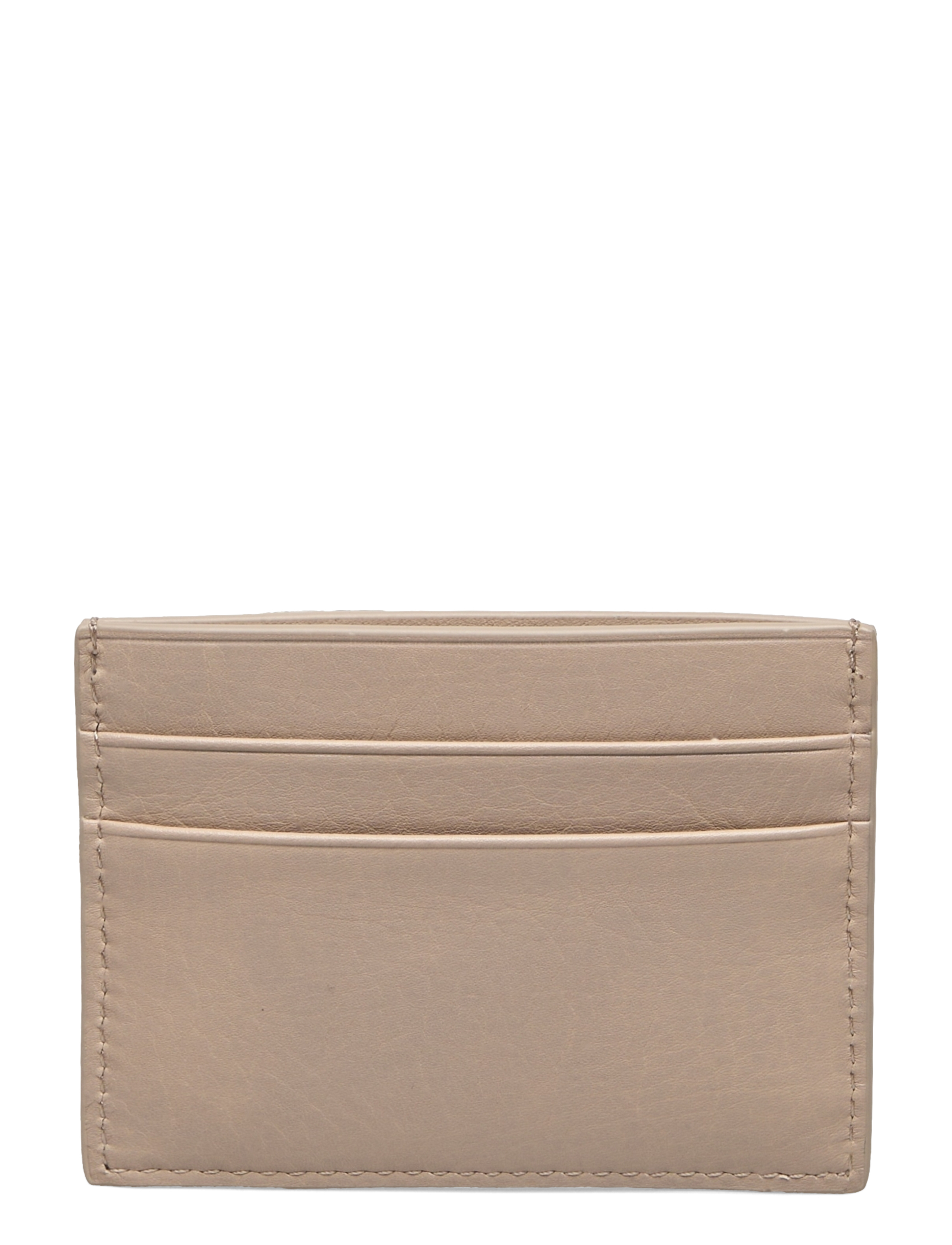 GANT - UNISEX. LEATHER CARD HOLDER - concrete beige - 1