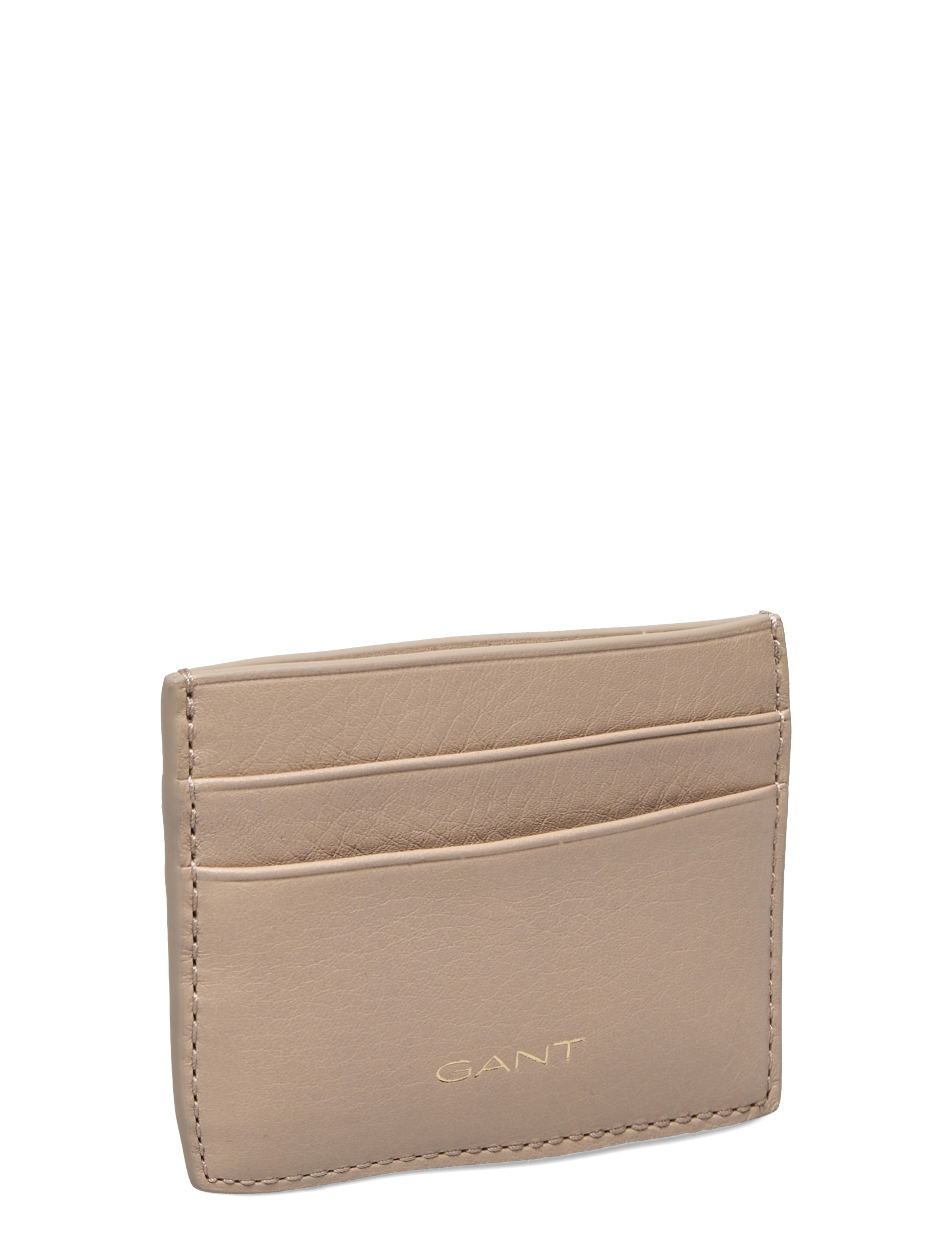 GANT - UNISEX. LEATHER CARD HOLDER - concrete beige - 2