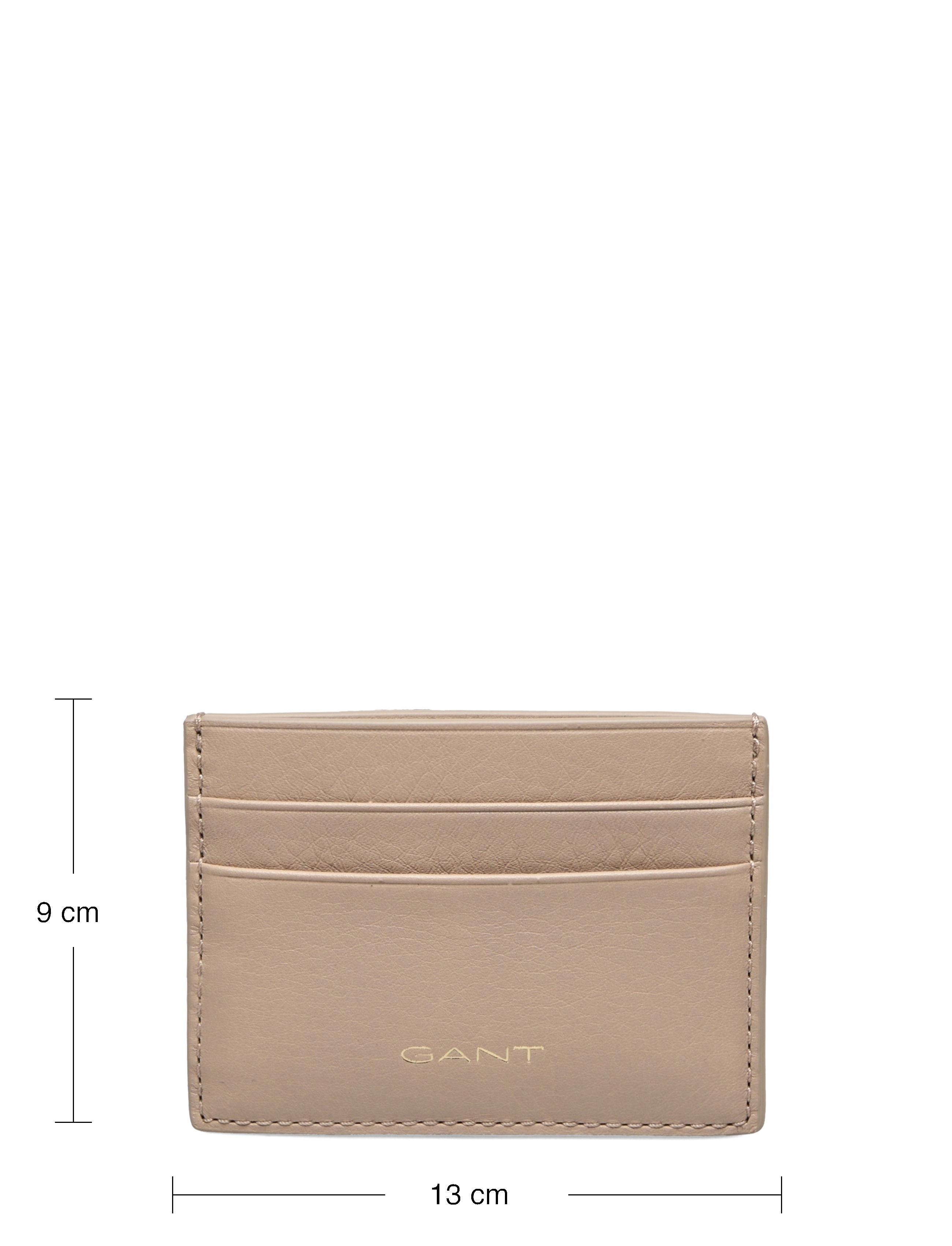 GANT - UNISEX. LEATHER CARD HOLDER - concrete beige - 3