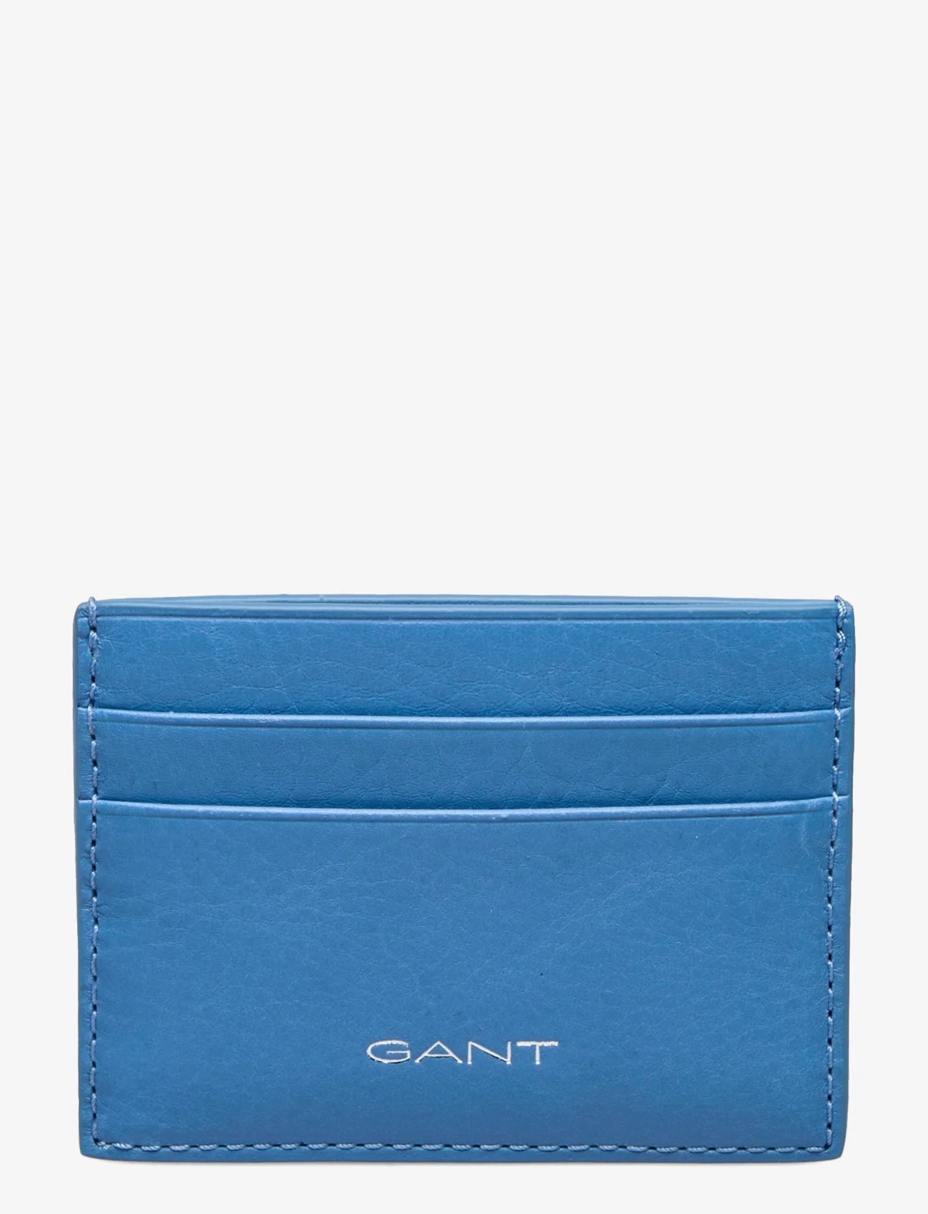 GANT - UNISEX. LEATHER CARD HOLDER - korthållare - day blue - 0