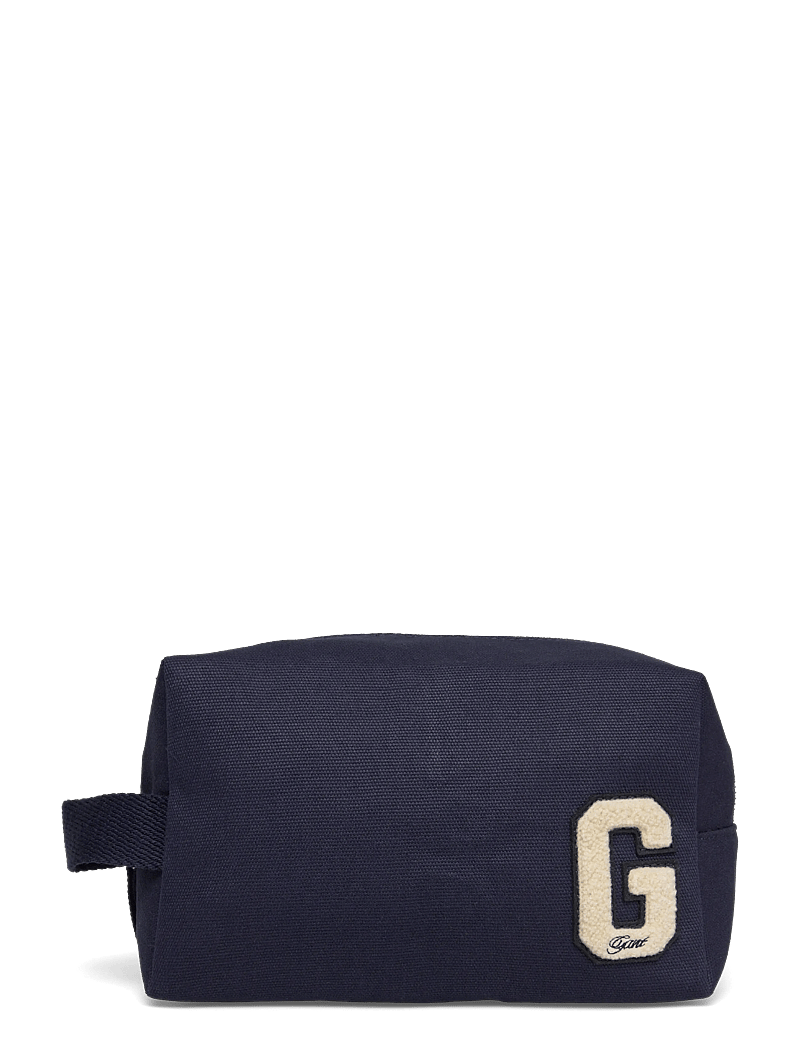 GANT - G BADGE COTTON CANVAS WASHBAG - evening blue - 0