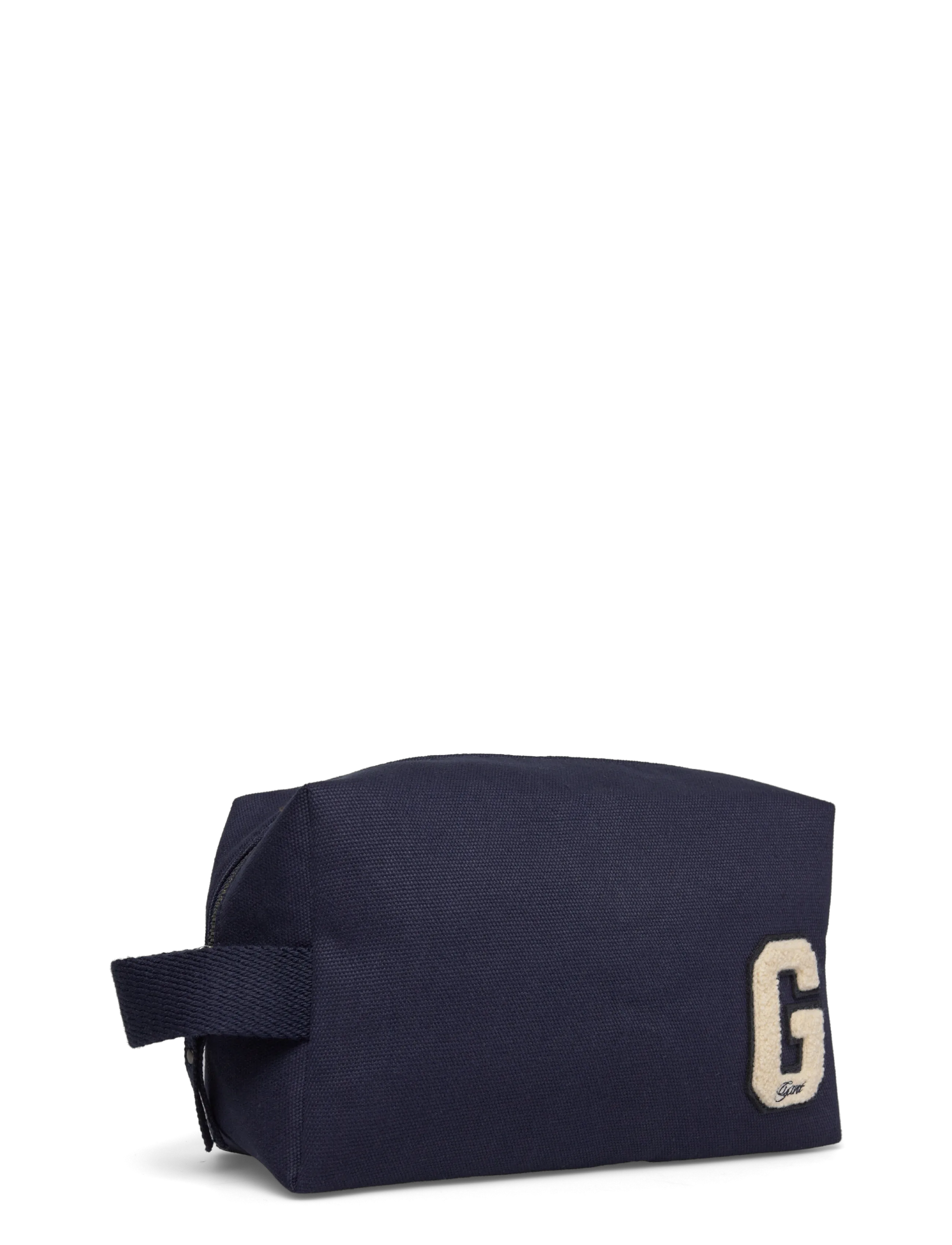 GANT - G BADGE COTTON CANVAS WASHBAG - evening blue - 2