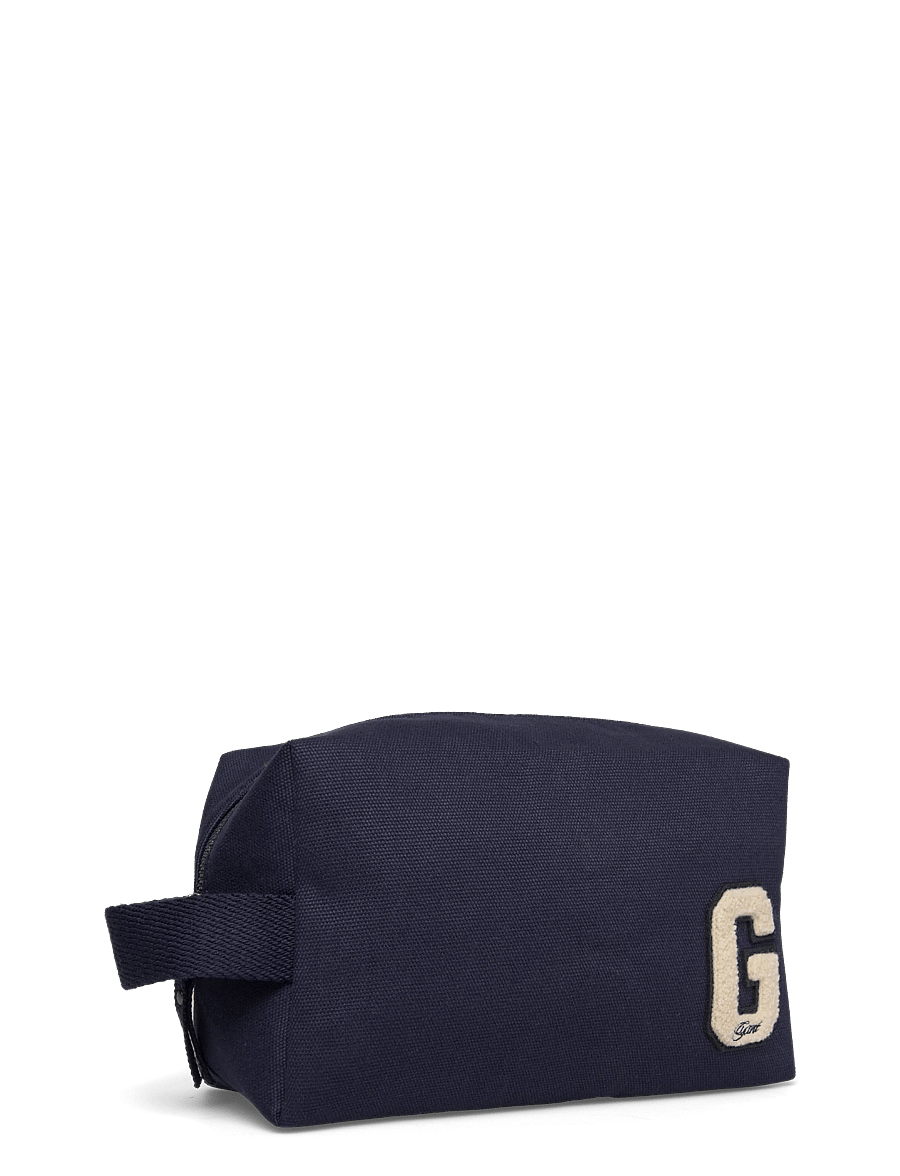 Gant - G BADGE COTTON CANVAS WASHBAG - evening blue - 2
