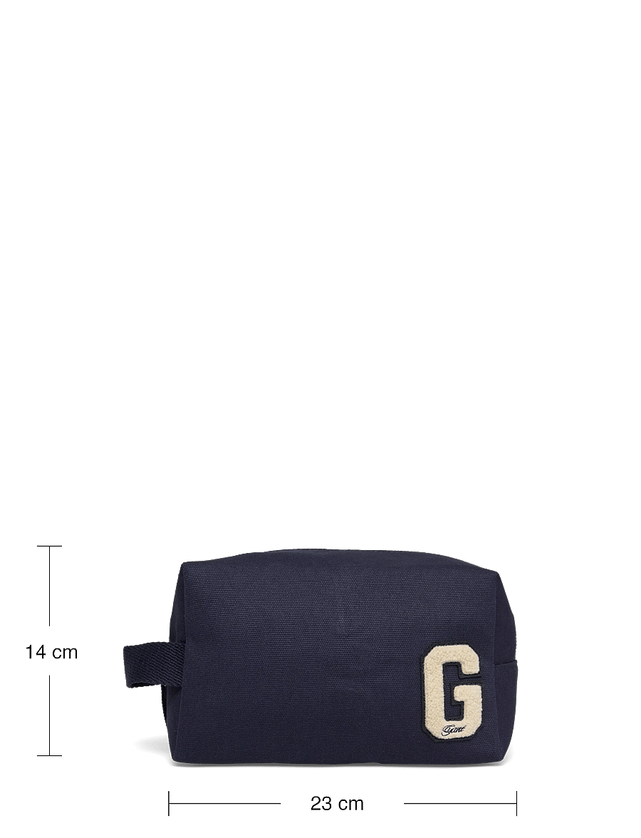 Gant - G BADGE COTTON CANVAS WASHBAG - evening blue - 3