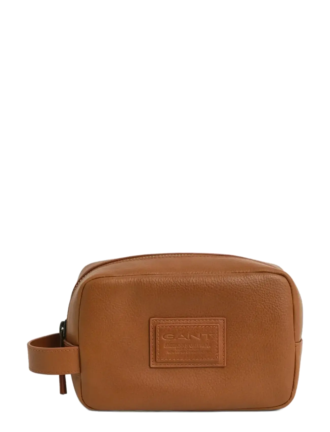 Gant - LEATHER WASHBAG - nach anlass kaufen - cognac - 0