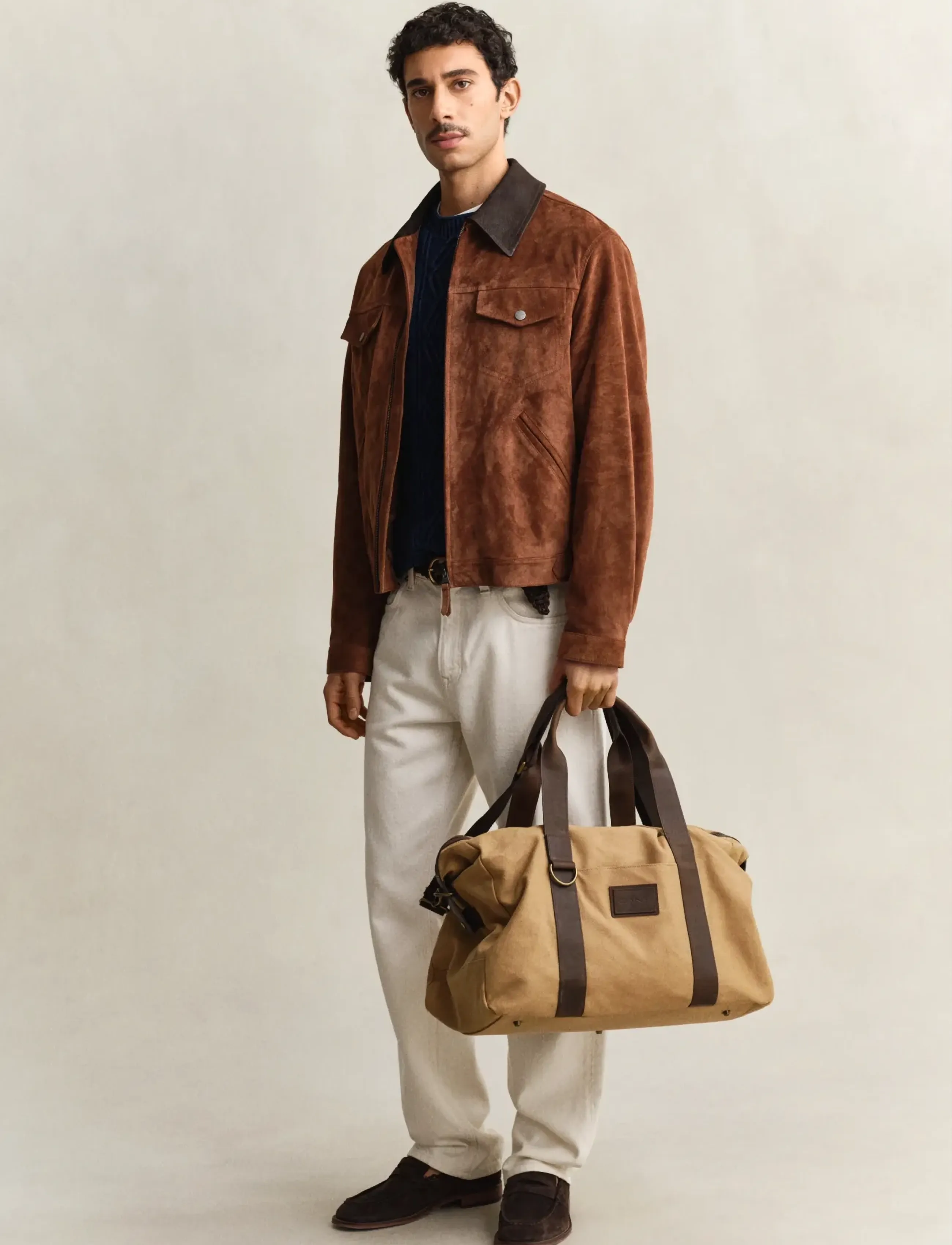 Gant MODERN PREMIUM DUFFLE BAG - Weekender - WARM KHAKI / brown